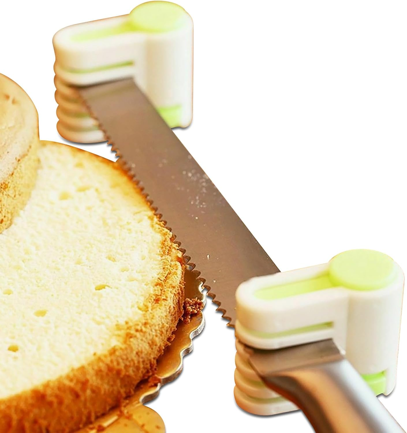 Omabeta 4PCS 5 Layers Adjustable Cake Leveler Cutter Layering, Bread Slice Layering Auxiliary Divider for Household Bakery, Bread Slice Kitchen Tool,Easy to Store