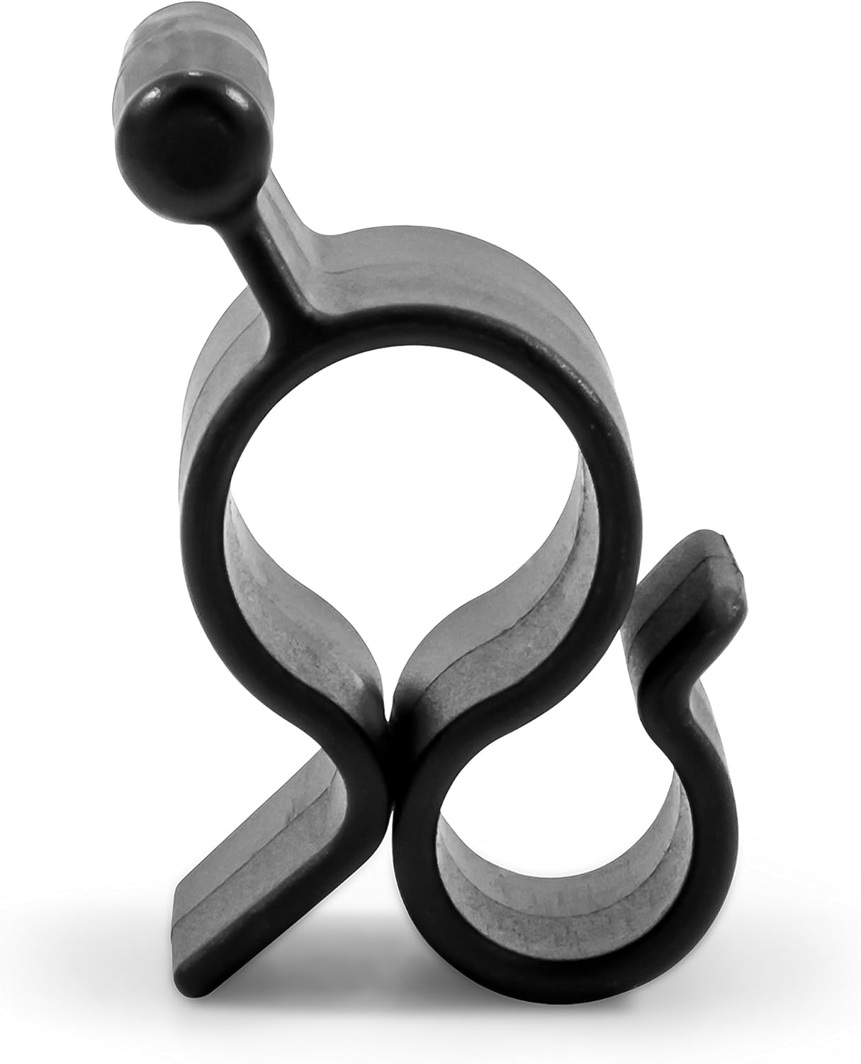 Camco Black Standard Awning Clip for Rope Light - Slides into Awning Roller Bar Channel to Create a Convenient Hook | Two Hanging Positions | Holds Party Lights, RV Lights, String Lights - (42708) image number 4