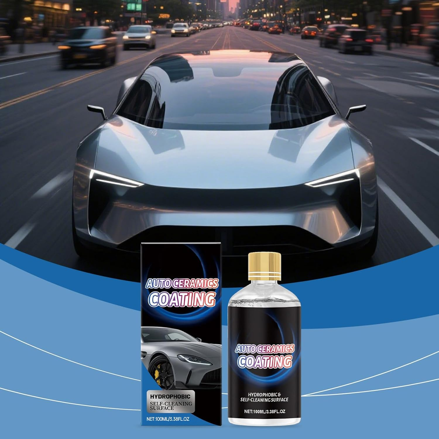 Automotive Ceramic Coating,100Ml Long-Lasting Automotive Paint Polish | High Gloss Car Coating Agent | for Truck Owners Enthusiasts Detailing Professionals DIY Detailers Garage Motorcycle RV SUV