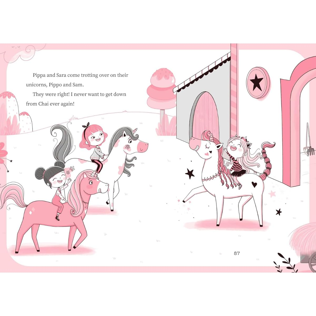 Unicornia: Learning to Fly: a Magical Unicorn School Fiction Story for Kids - Making Friends and Flying Unicorns in Unicornia image number 4