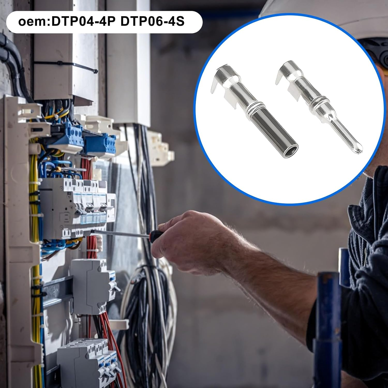 Emagtech 1 Set DTP Series 4-Pin Waterproof Connector DTP04-4P DTP06-4S for Electrical image number 6