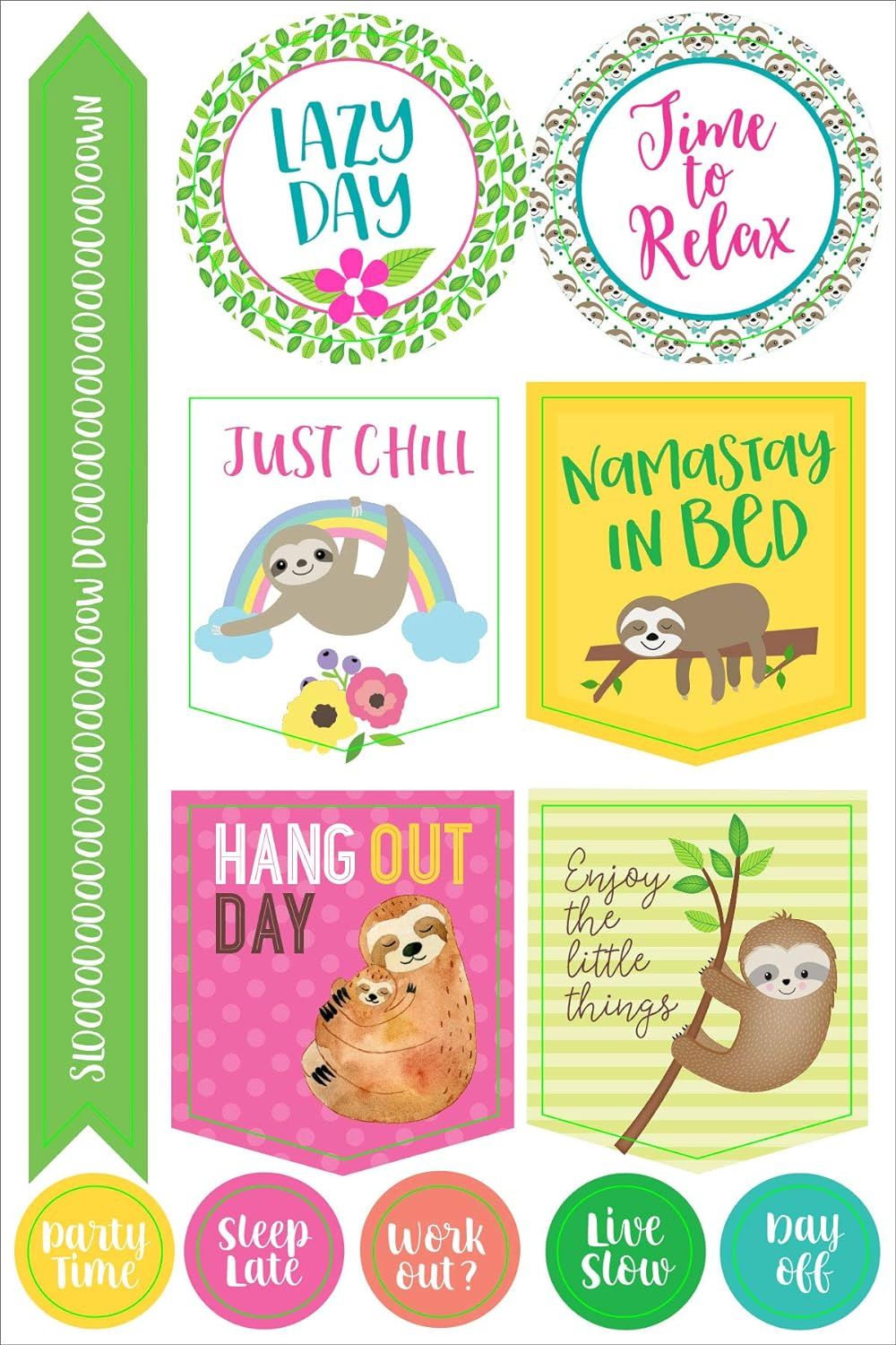 Essentials Sloth Planner Stickers (Over 160 Stickers!) image number 3