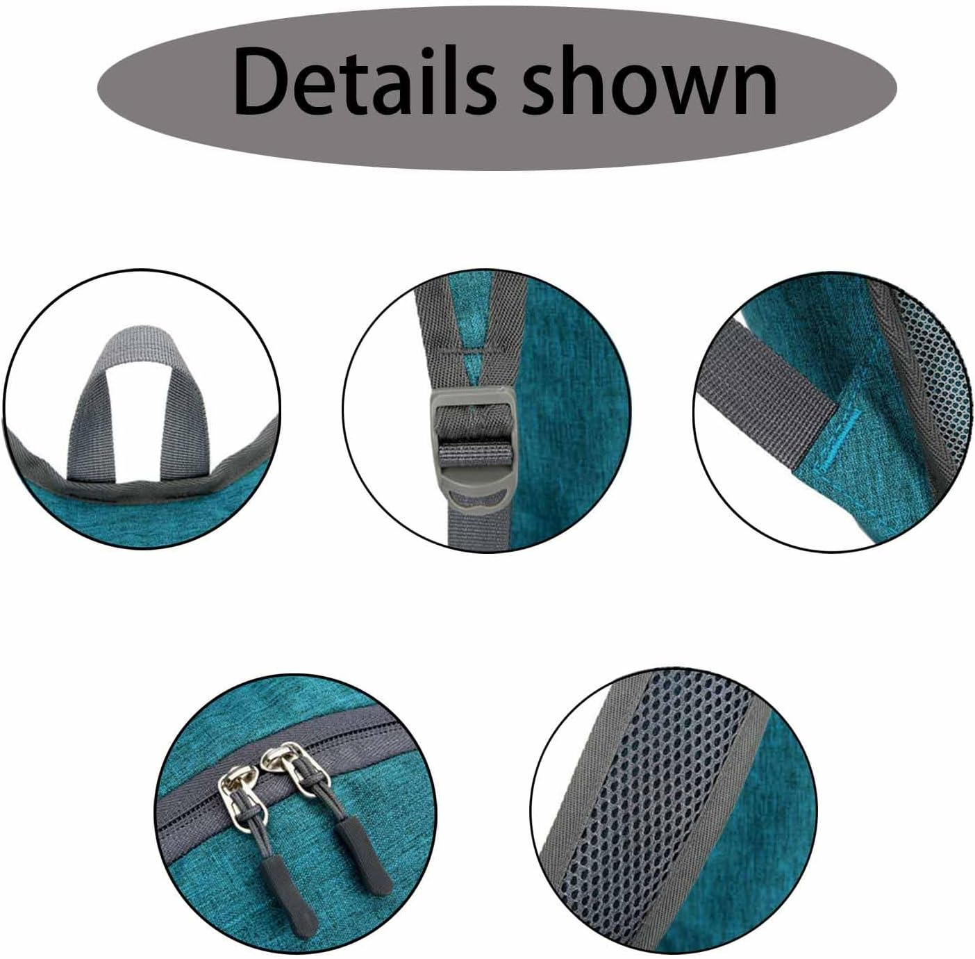 Mountaineering Folding Backpack, 12L Small Travel Backpack, Lightweight Foldable, Daypack Packable Camping Backpack, for Women Men image number 2