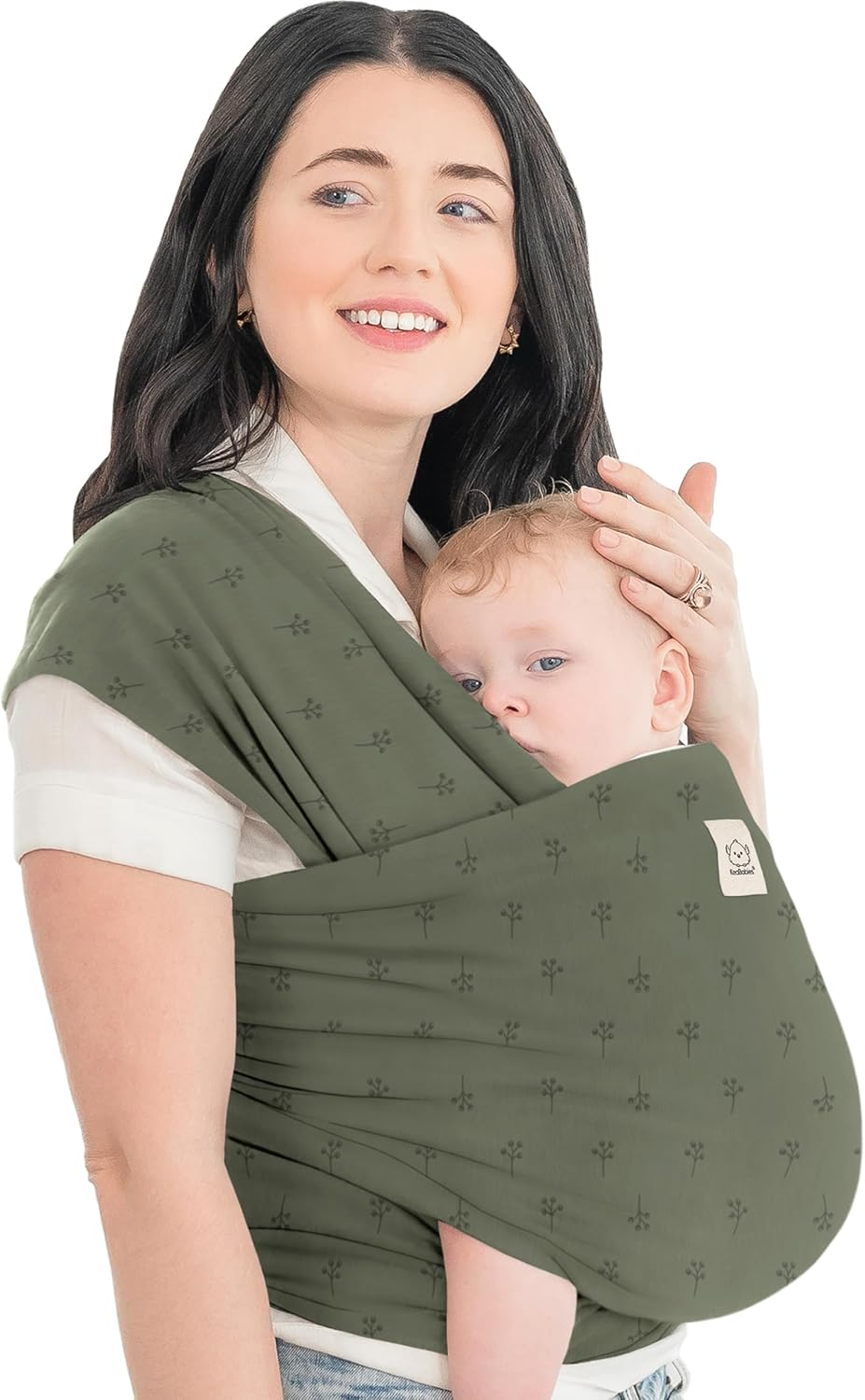 Keababies Baby Wrap Carrier - All in 1 Original Baby Carrier Newborn to Toddler Sling, Easy to Wear, Hands Free Bonding, Lightweight, Breathable Infant Wraps (Forest Berries)