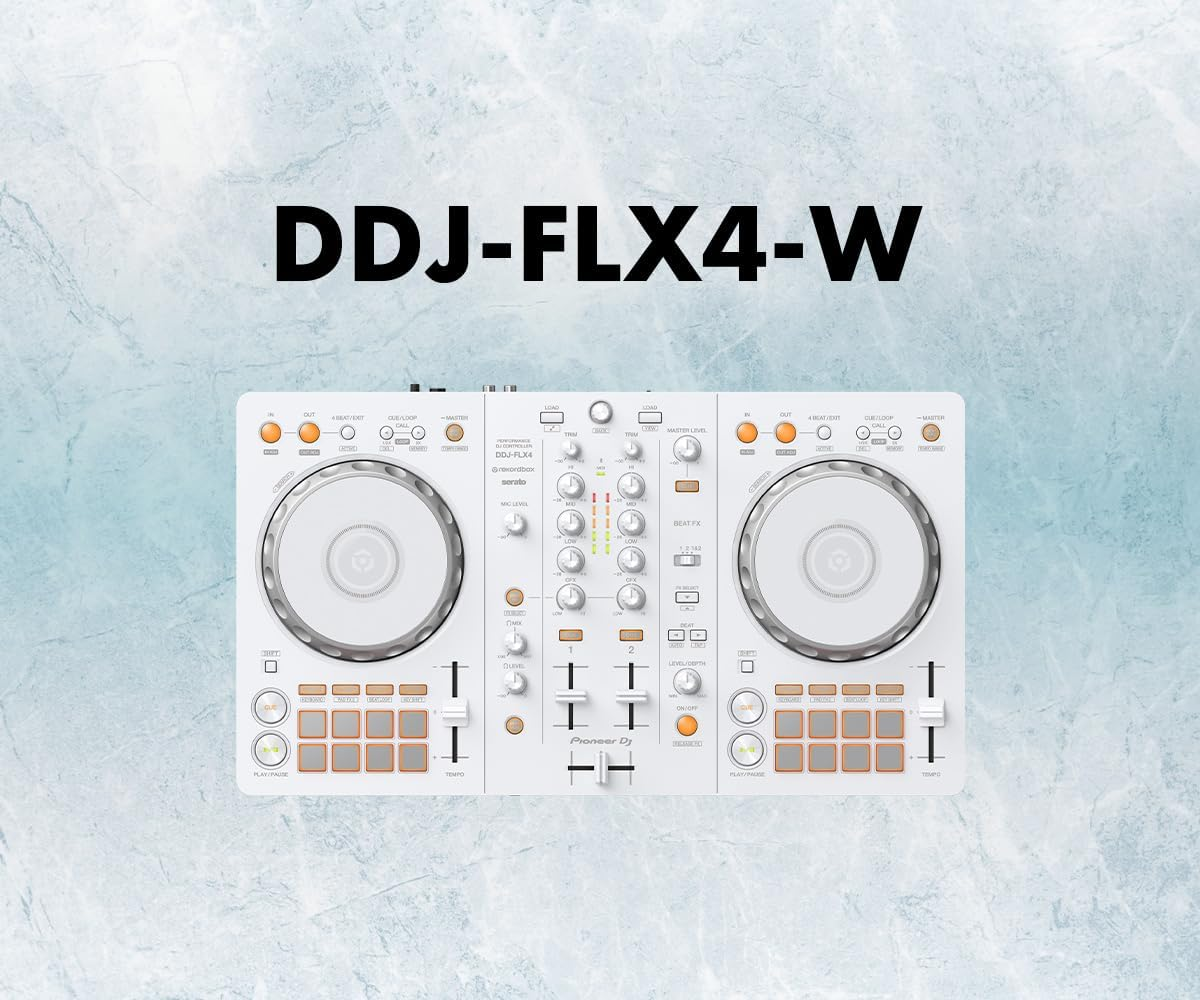 Pioneer DJ DDJ-FLX4-W 2Ch DJ Controller with Multi-App image number 2