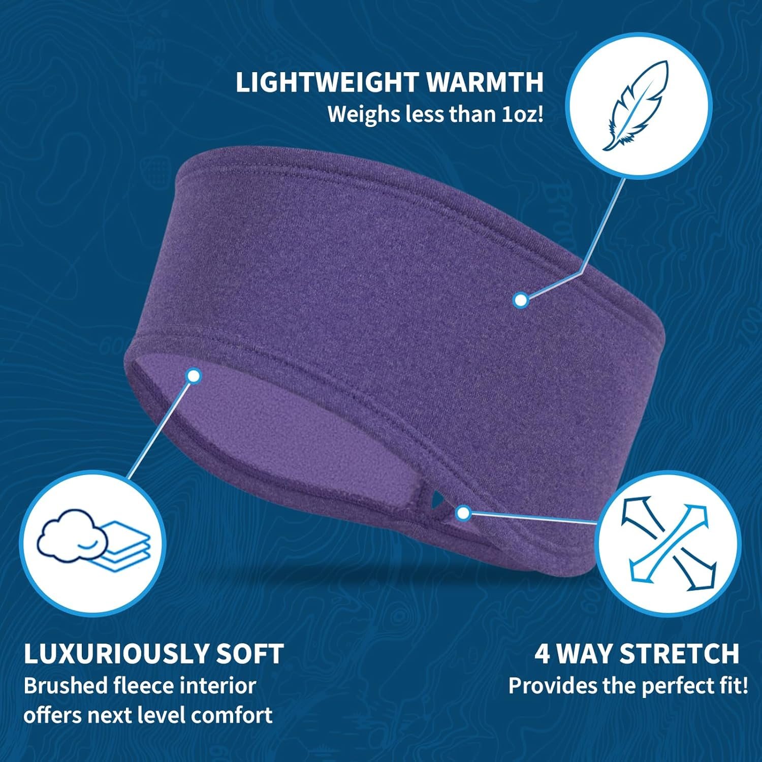 Trailheads Women&rsquo;S Ponytail Headband | Moisture Wicking Ear Band | the Power Running Headband image number 1