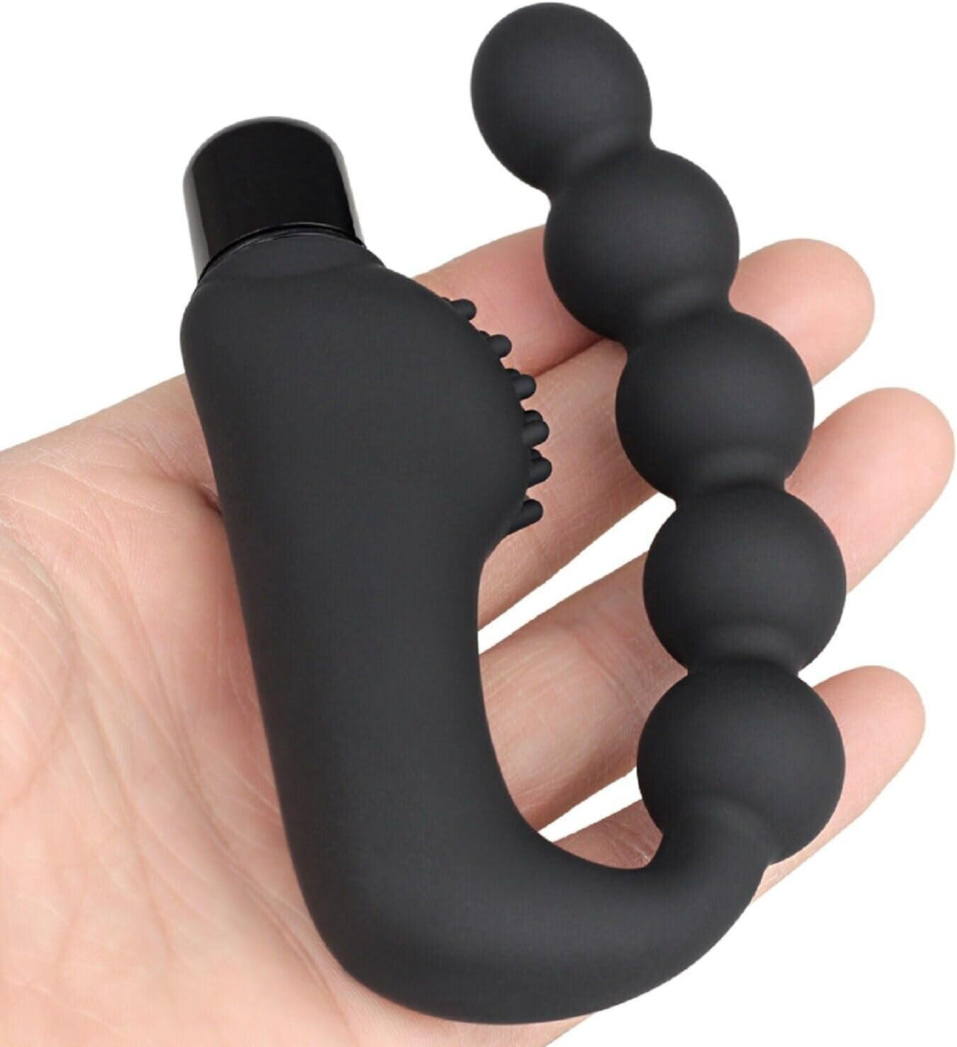 Vibrating Anal Beads Sex Toys Anal Plug Vibrator for Men and Women - Flexible Silicone 10 Vibration Modes Prostate Massager Butt Plug Male Dildo Bead Design Anal Vibrator for Men, Women and Couples Adult Sex Toy image number 6