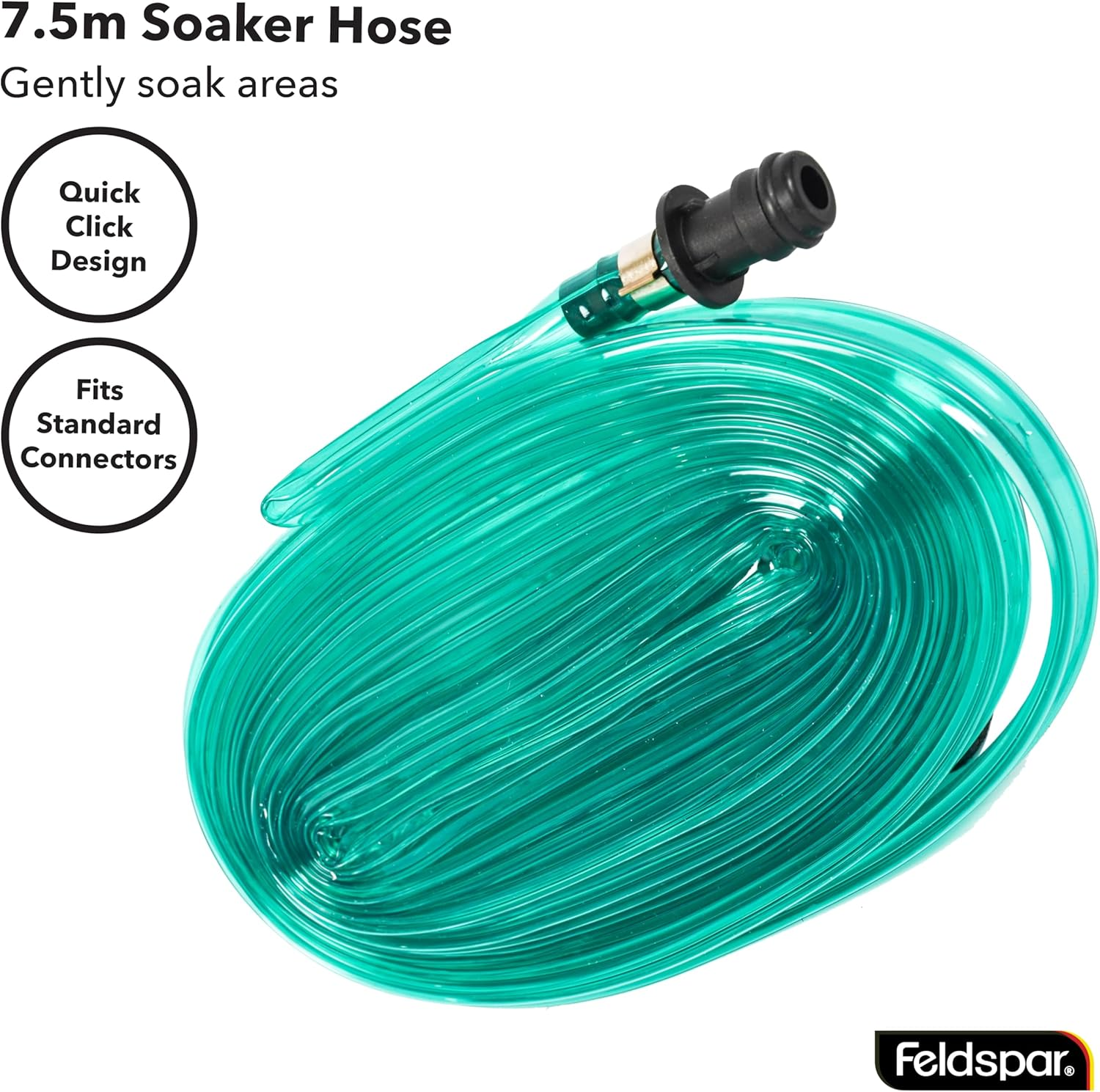 Feldspar Male Connect Garden Soaker Hose, 7.5 Meter Size image number 2