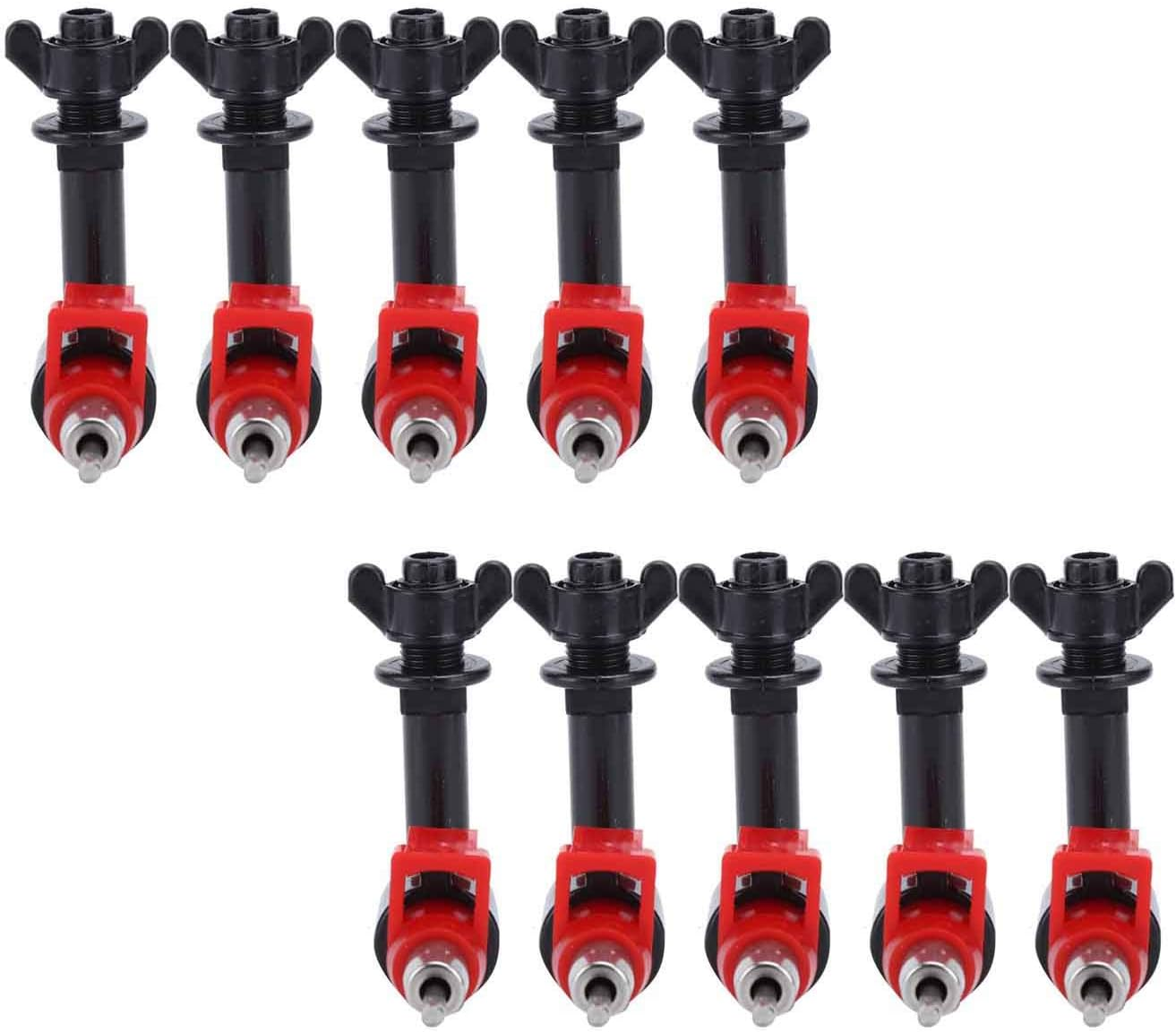 Pack of 10 Automatic Nipple Drinkers and Feeders for Poultry - Efficient System for Easy Feeding - Ideal for Small Animals and Farm Use image number 1