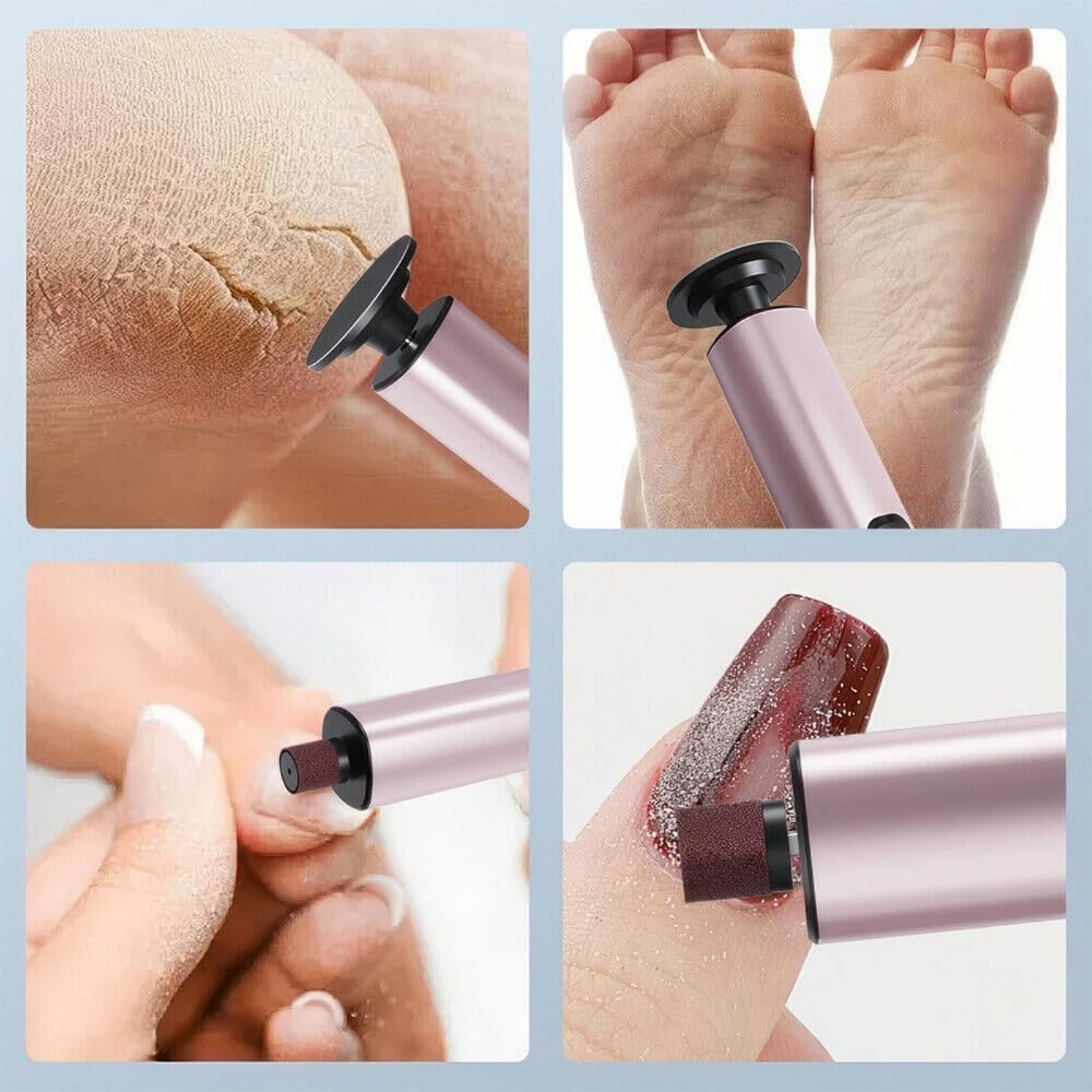 2-In-1 Electric Foot File Callus Remover 9 Adjustable Speed USB for Home & Salon image number 1