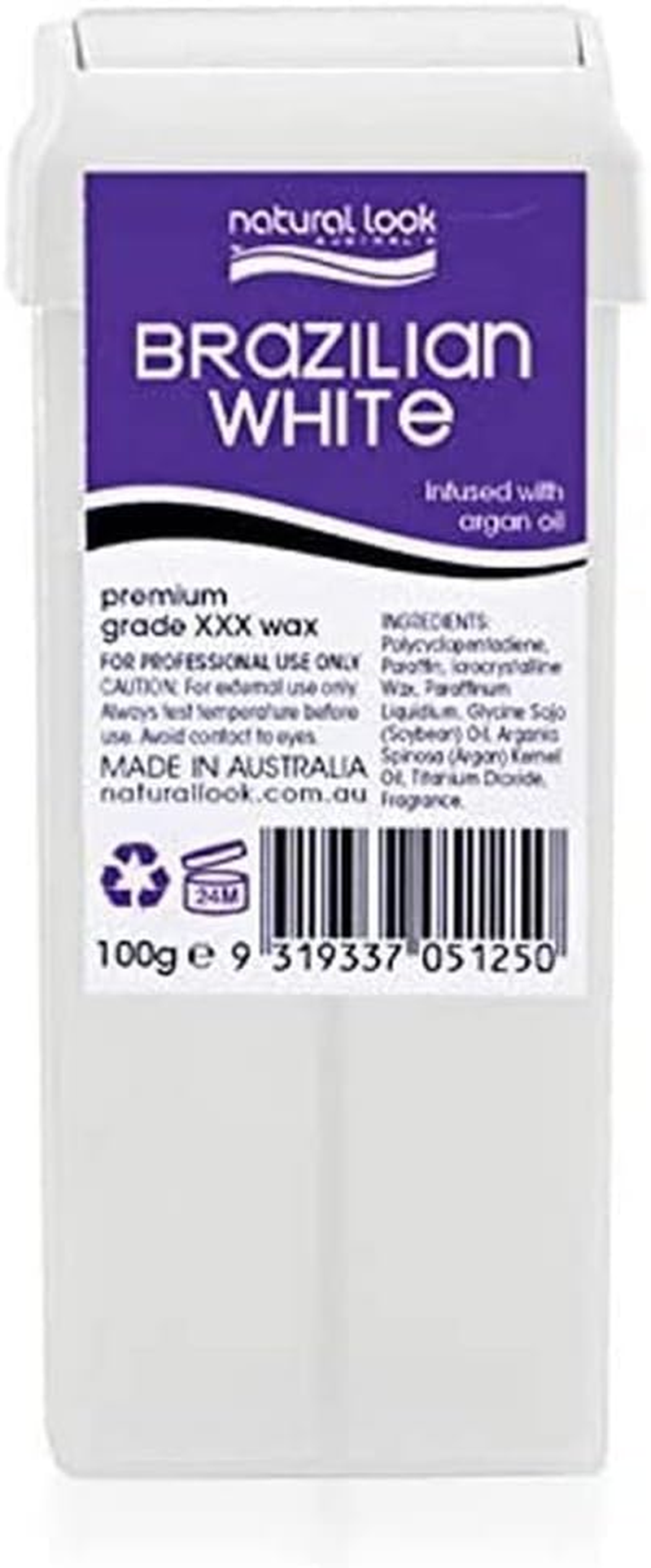 Natural Look Strip Brazilian White Wax Cartridge 100 G