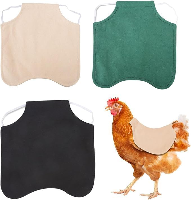 Chicken Saddles for Hens | 3X Chicken Hen Mating Saddle Clothes - Protective Small Medium Breeds Poultry Clothes for Farm Yard Garden Outdoor (Multicolor) image number 2