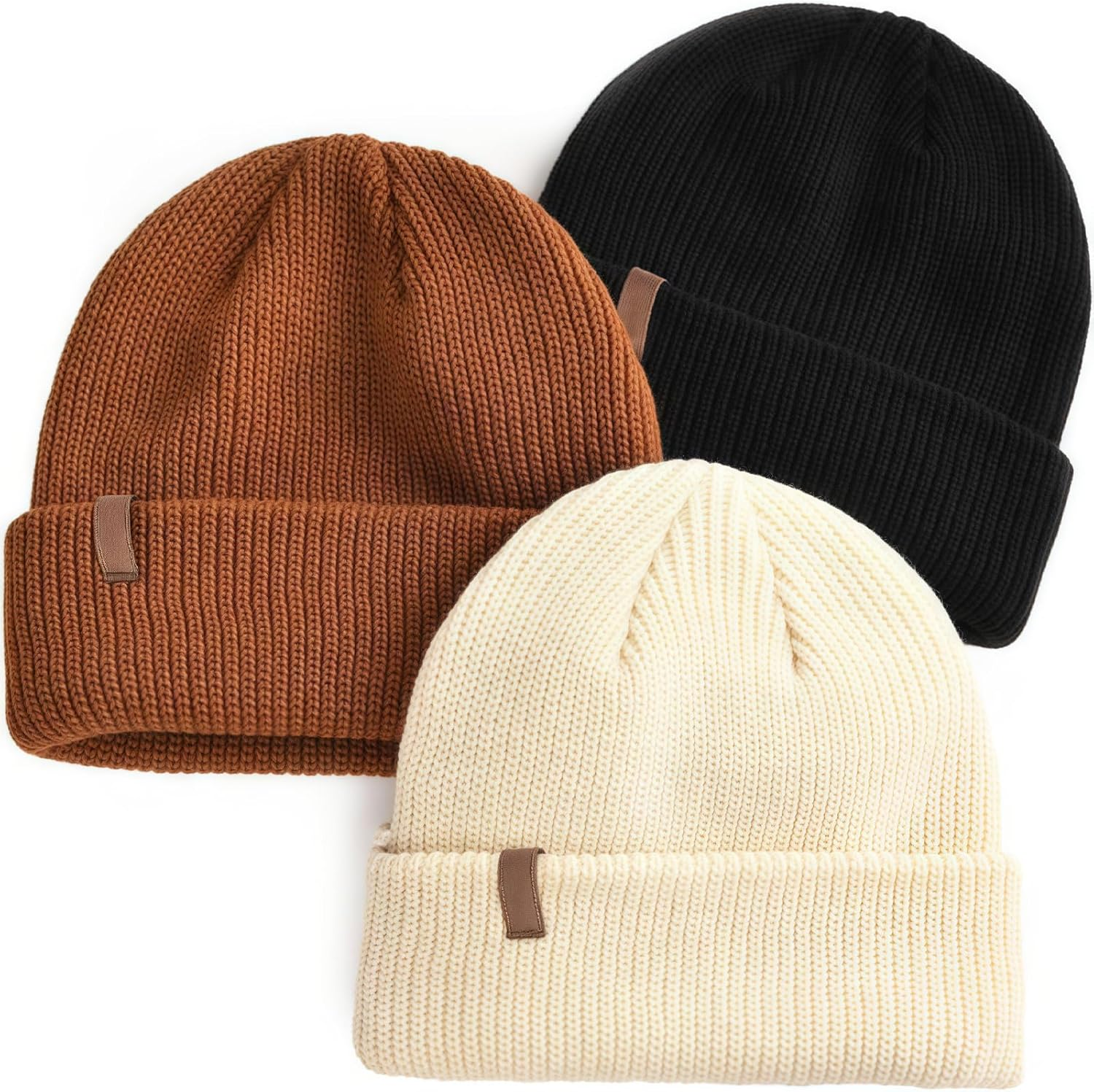 BUYUP Toddler Beanie Baby Boys Girls Beanies Kids Winter Hats Children Knit Warm Caps image number 4