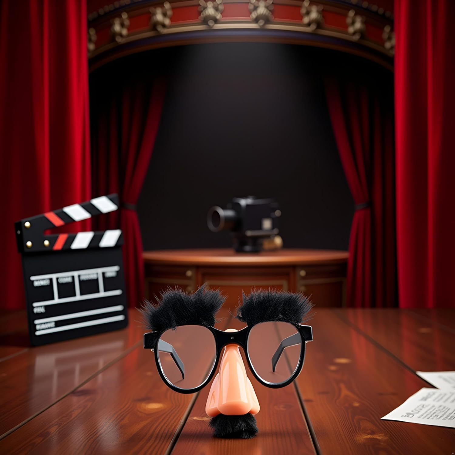 Zhuluck Funny Glasses with Big Nose - Big Nose Glasses with Eyebrows Mustache | Halloween Glasses | Eyebrows and Mustache Fancy Dress | Silly Funny Photo Props | Halloween Eyeglasses Novelty image number 4