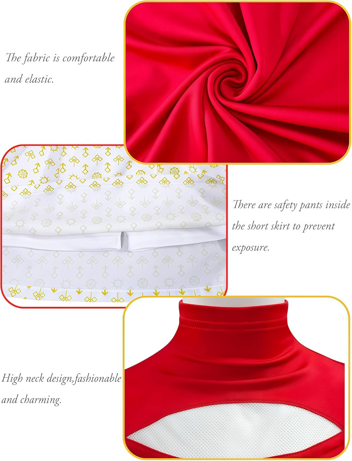 Zombie Girls Costume Halloween Cosplay Kids Character Cheerleader Mesh Top Pant Hooded Coat 3PCS Uniform Outfits