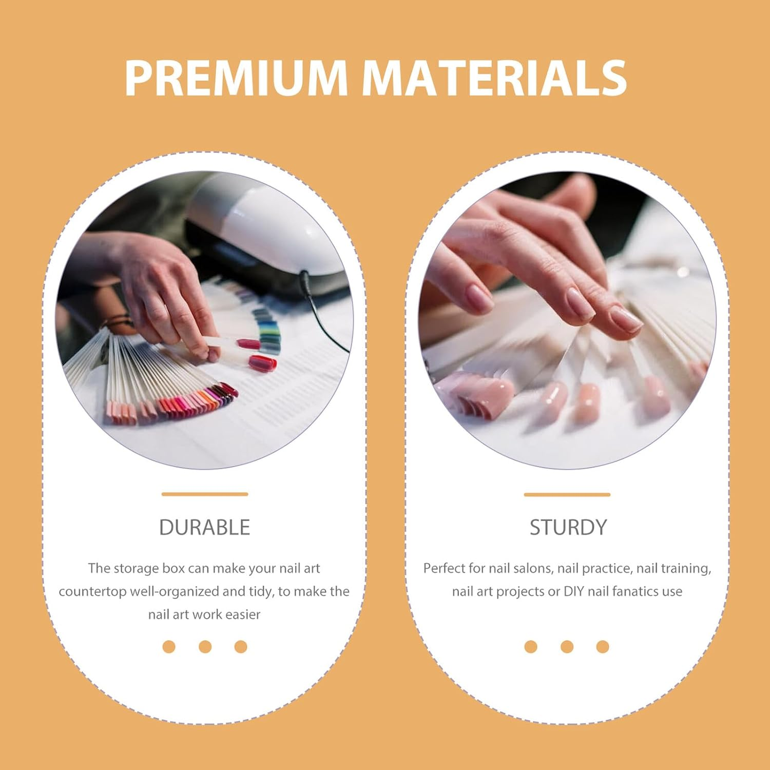 DONFAMDS Nail Drill Bits Storage Holder Nail Drill Bit Organizer Box for Manicure Tools Desktop Storage Premium Wood Material for Salon and Home Use image number 6