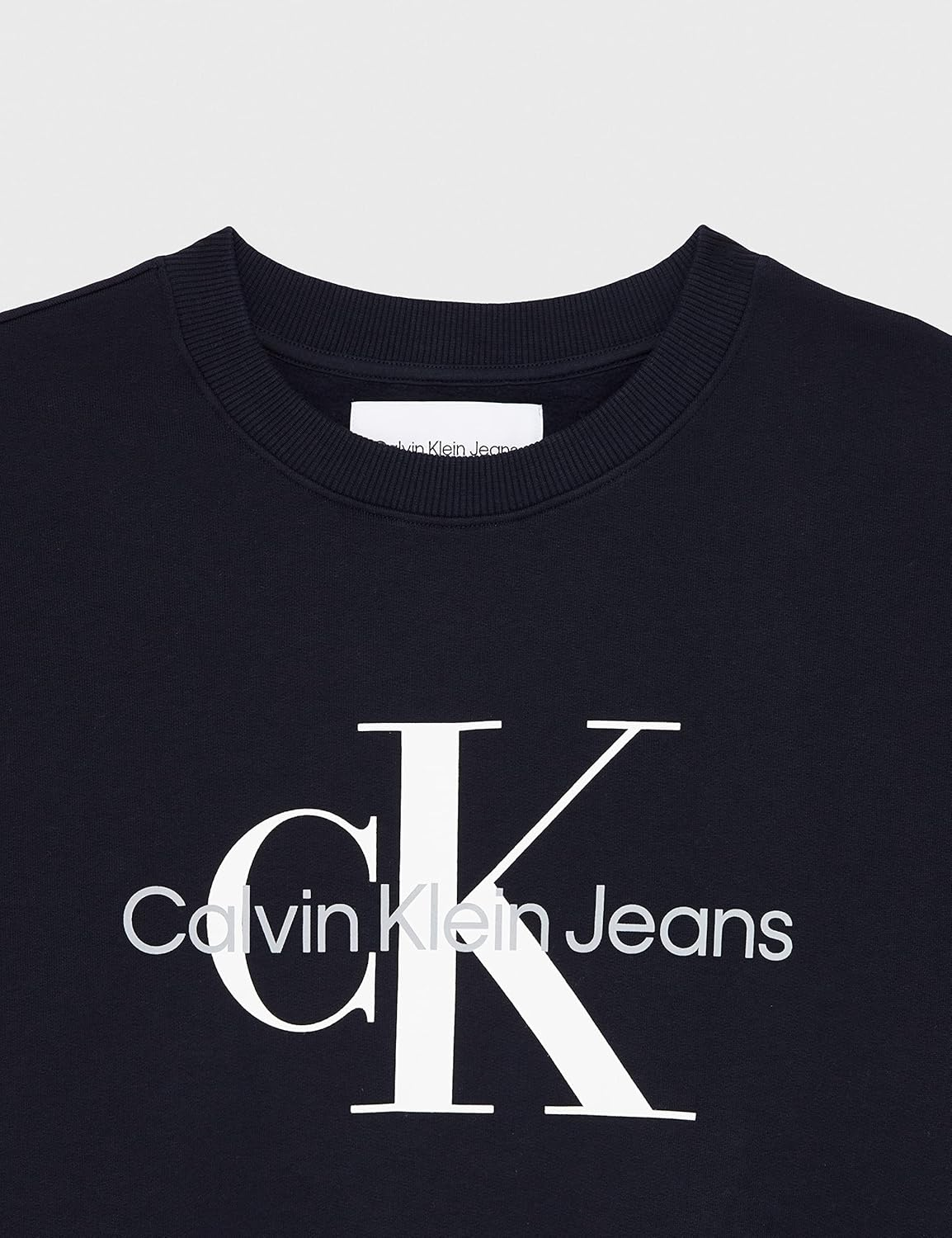Calvin Klein Jeans Mens Core Monologo Crewneck Sweatshirt, Night Sky image number 2