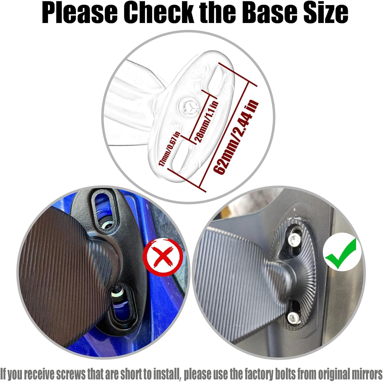 Large Size Motorcycle Mirrors Stealth Wind Wing Side Rearview Mirrors Compatible with 2025 Kawasaki Ninja 500 Ninja 650 Ninja 400 300 2025 ZX6R ZX10R ZX4RR ZX14R GSXR 1000 600 750 image number 1