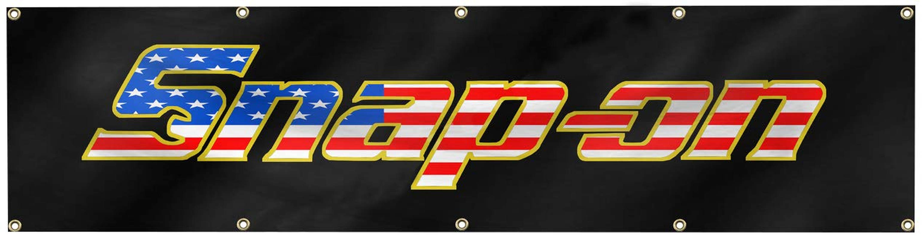 Daoops Snap-On Flag Banner 2X8Ft Tools Products USA Banner