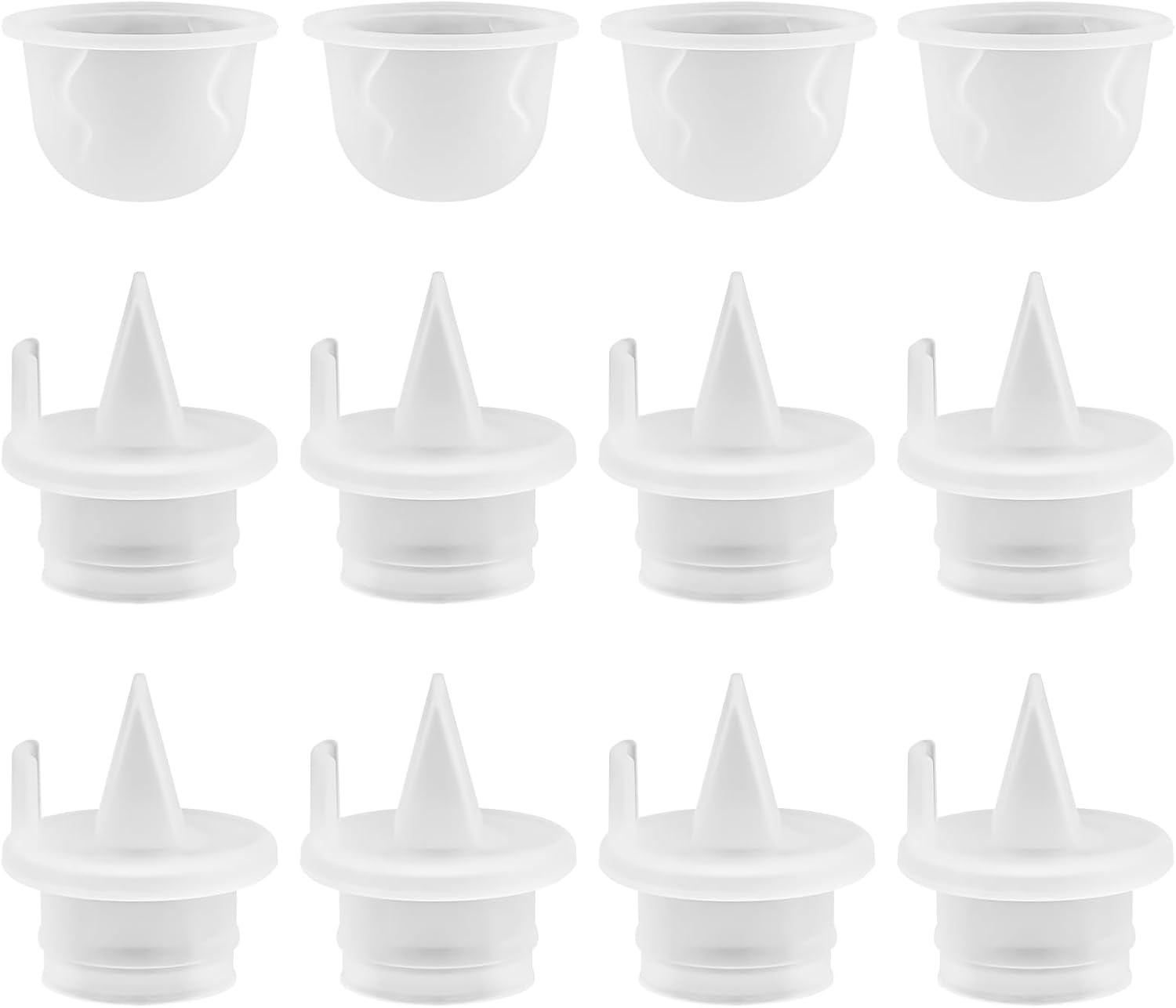PEUTIER 12Pcs Replacement Breast Pump Parts for Babybuddha, 8 Duckbill Valves & 4 Silicone Membrane Breast Pump Accessories for Babybuddha Zoomee Z1/Z2 Motif Medical Twist (BPA Free & DEHP Free) image number 6
