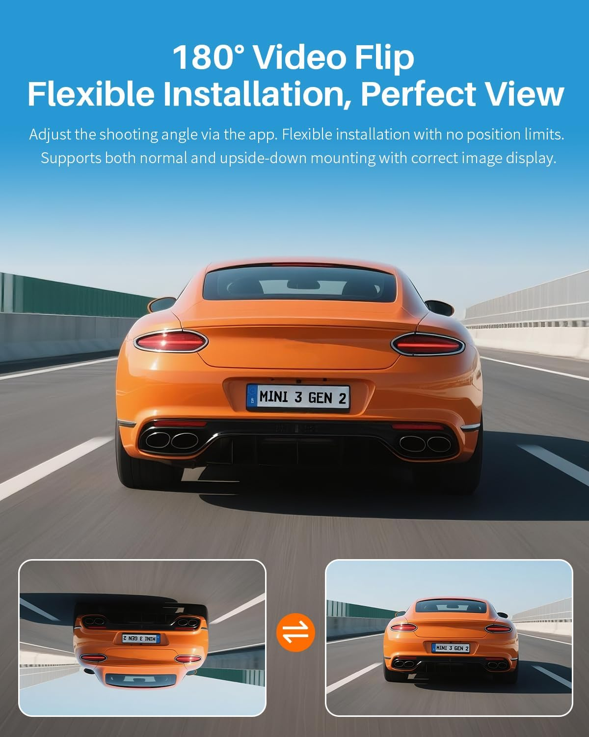 KAWA 2K Tiny Dash Cam, 1296P QHD Mini Car Camera Dashcam - Voice Control, G -Sensor, Free 32GB TF Card, Built-In Wifi, APP Control, WDR/3D DNR with Super Night Vision, 24H Parking Mode