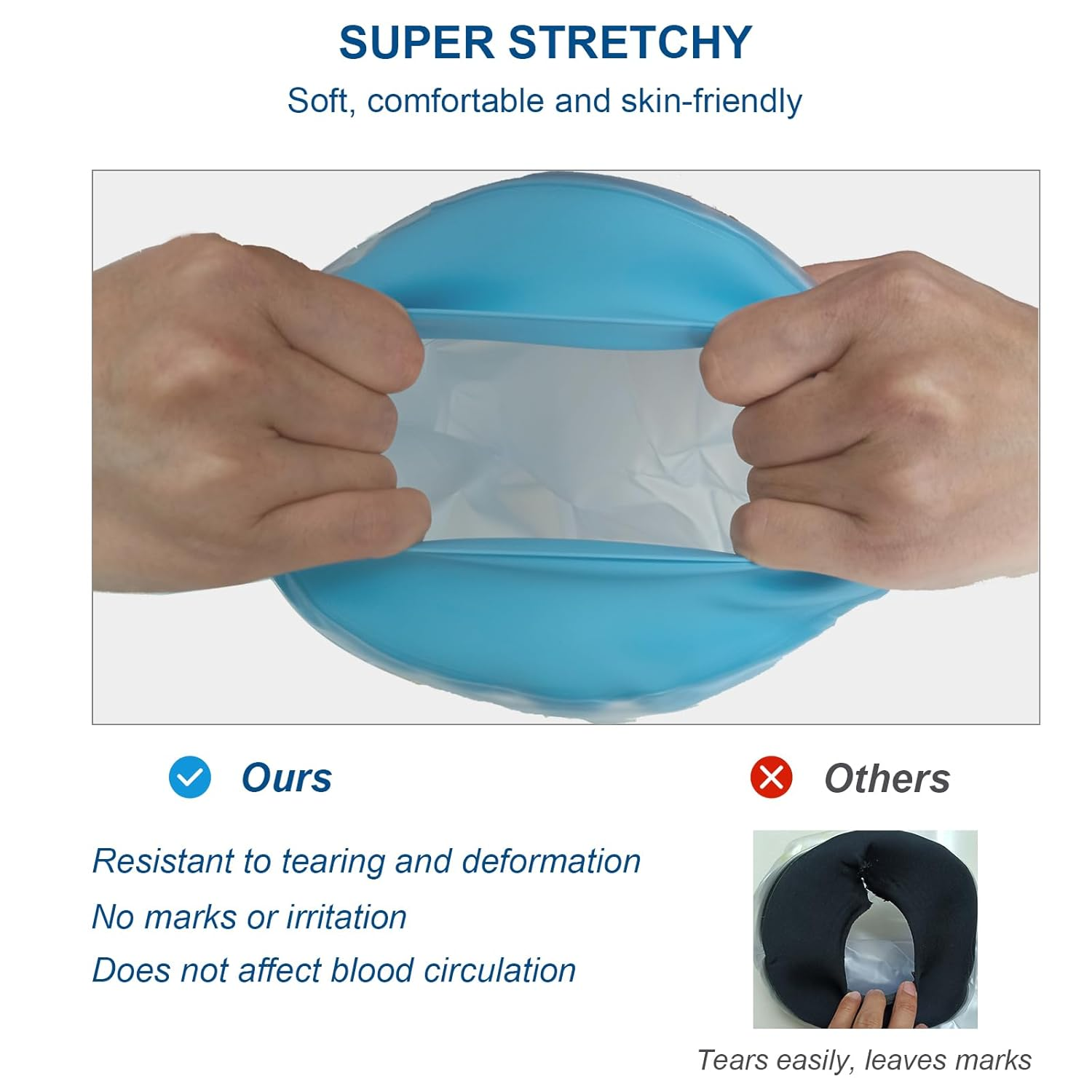 Wateproof Cast Covers for Shower Leg Adult, Full Leg Protector Shower Bandage Wound Showering for Broken Knee Foot Ankle Wound Burns Care Supplies, after Surgery Gifts,Reusable(30.7 In. Long)