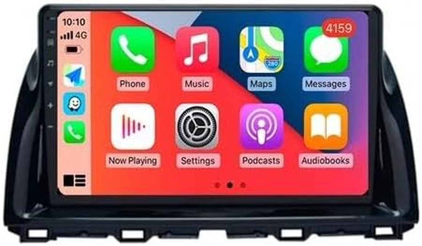 Rolax Android 12 9" Car Radio Player Multimedia Audio Stereo Carplay Headunit Compatible with Mazda CX5 CX-5 2012-2015 GPS Navigation Video Screen Wifi Bluetooth Wireless image number 5