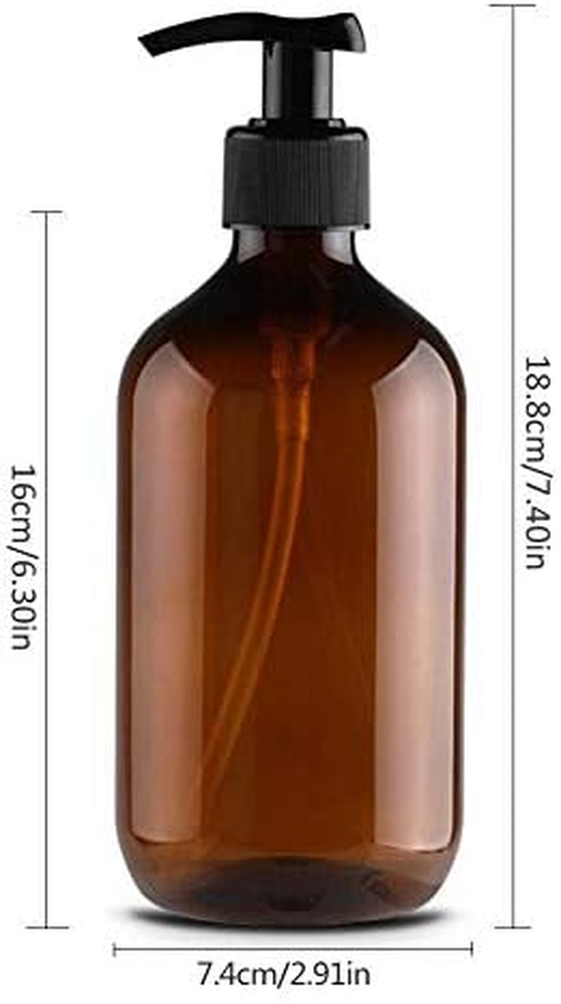 2PCS 500Ml Refillable Plastic Bottles Pump for Handwash, Shower Gel Detergent PET Material (Green)