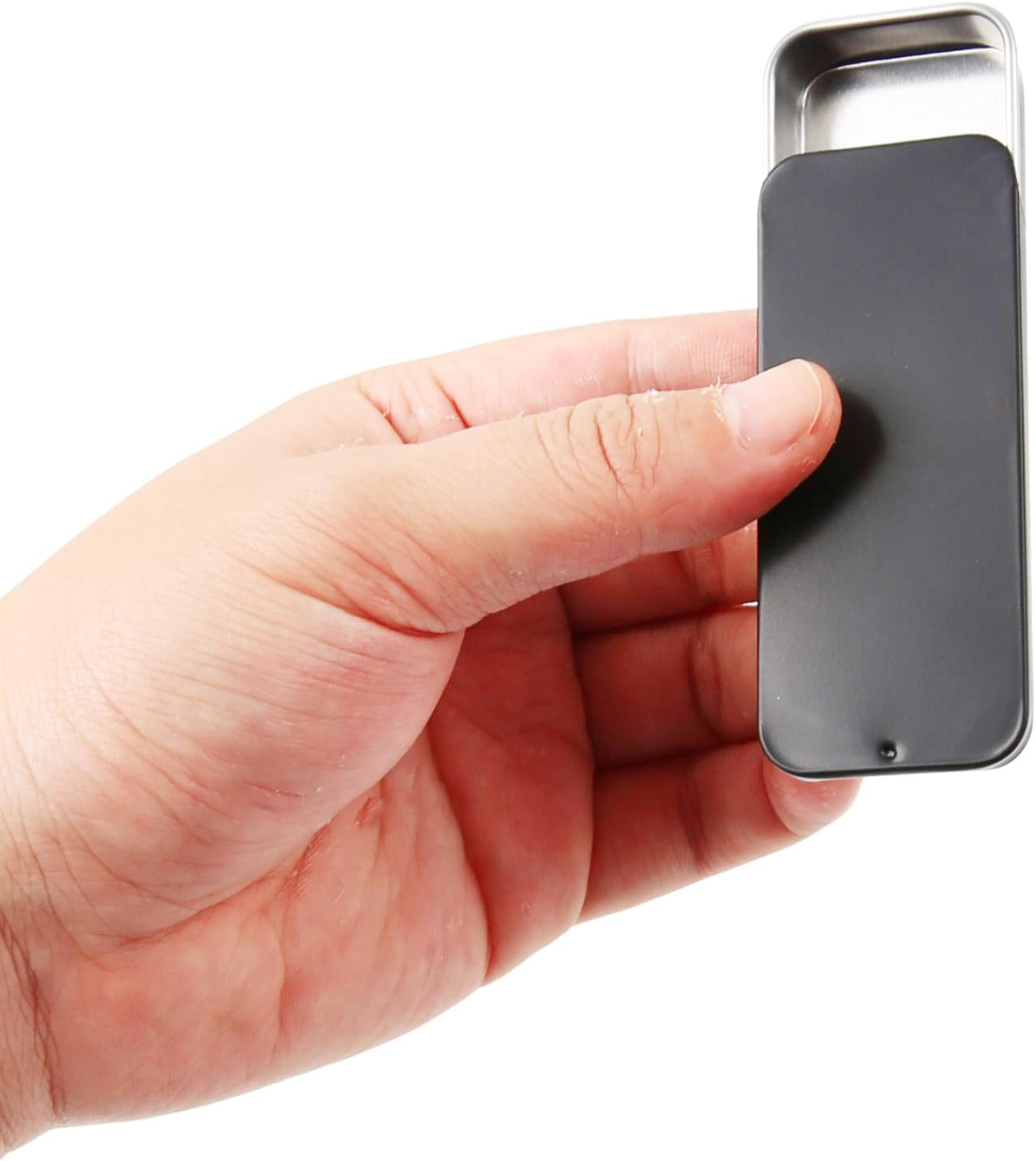 2Pack Portable Dental Floss Holder,Empty 3.2 * 1.3 * 0.5Inch / 8 * 3.4 * 1.2Cm Reusable Floss Case,Dental Floss Dispenser for Travel, Hotel(Black) image number 5