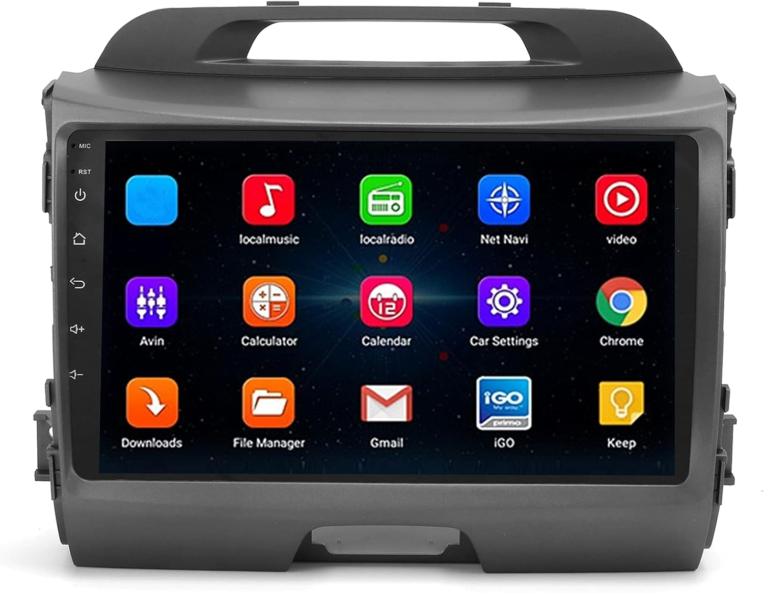 Car Navigator Touchscreen, 9In Display Compatible with Kia Sportage EX Luxury Sport Utility 2016, Android 10.0 Navigation System, Bluetooth GPS Multimedia Player (2+32G) image number 6