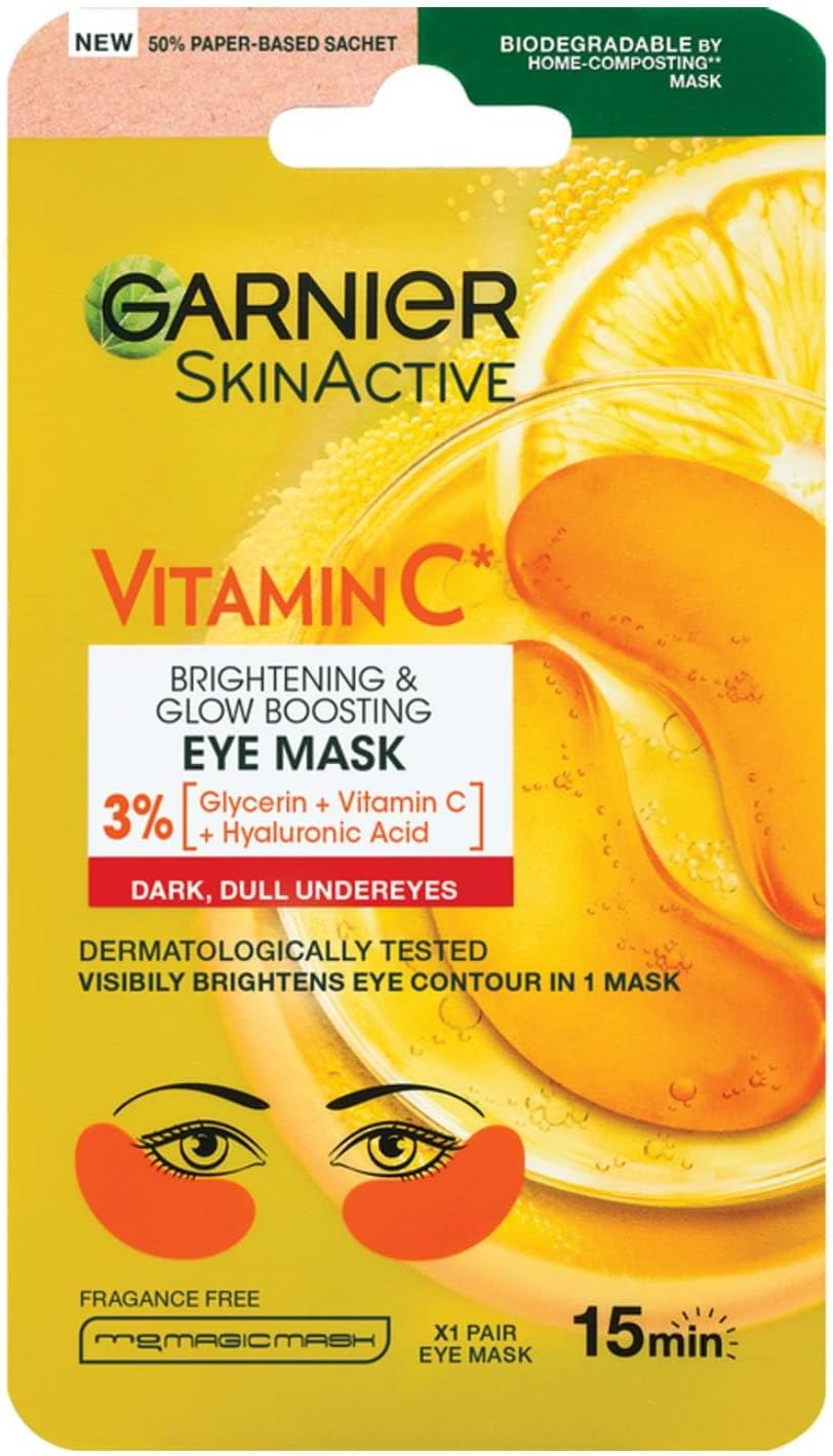 GARNIER 5G EYE MASK SKIN ACTIVE BRIGHTENING and GLOW BOOSTING VITAMIN C image number 3