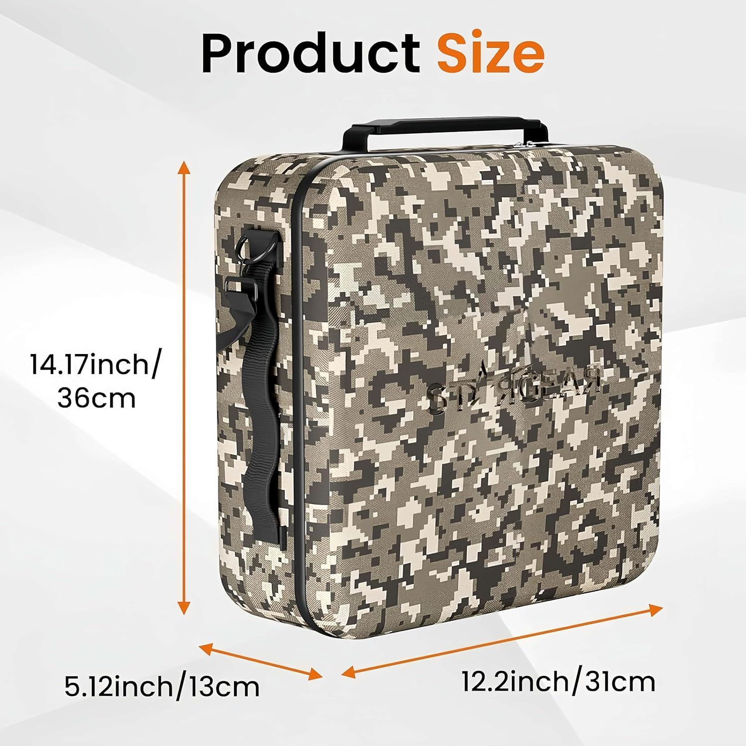 STARGEAR Starlink Mini Case，Camouflage Waterproof Suitcase& Accessories, Compatible with Anker Hard Storage Shell Portable Bag image number 5