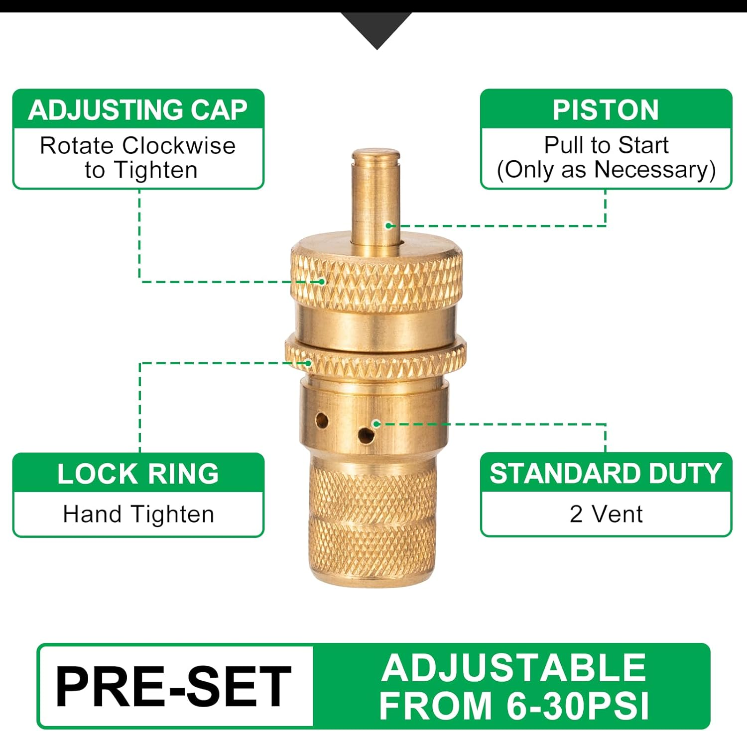 Spurtar 6-30 PSI Tire Deflator Kit, 4 Pack with Storage Bag, Offroad Accessories for Jeep, Car, Truck, Motorcycle, and ATV Tires image number 1