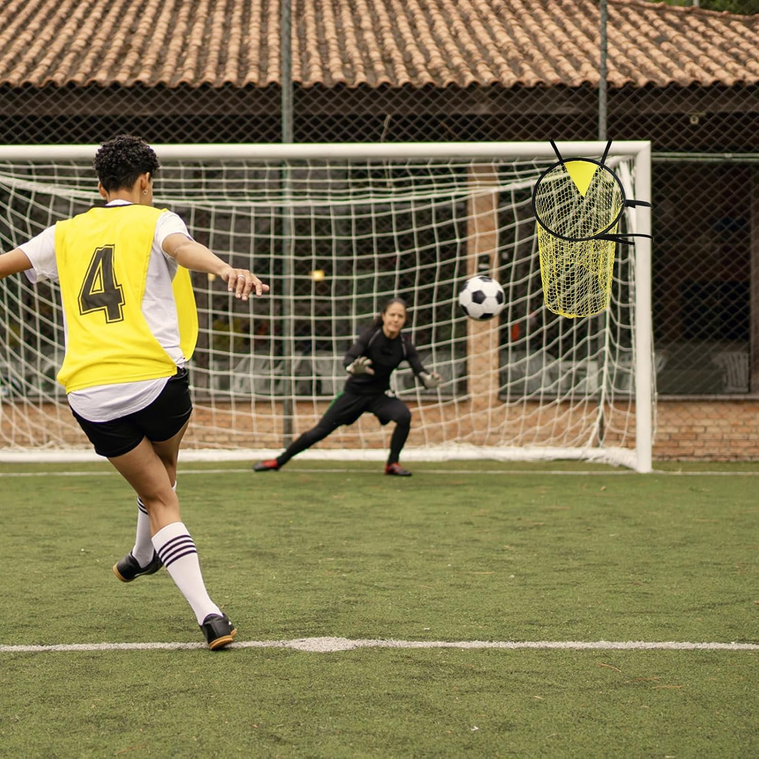 Football Goal Target Net, 2Pcs Top Bins Soccer Target Goal,Soccer Top Bins Target Net,Soccer Target Goal Football Target,Football Target Net Corner Soccer Target Goal,Top Bins Soccer Target Goal Net image number 4