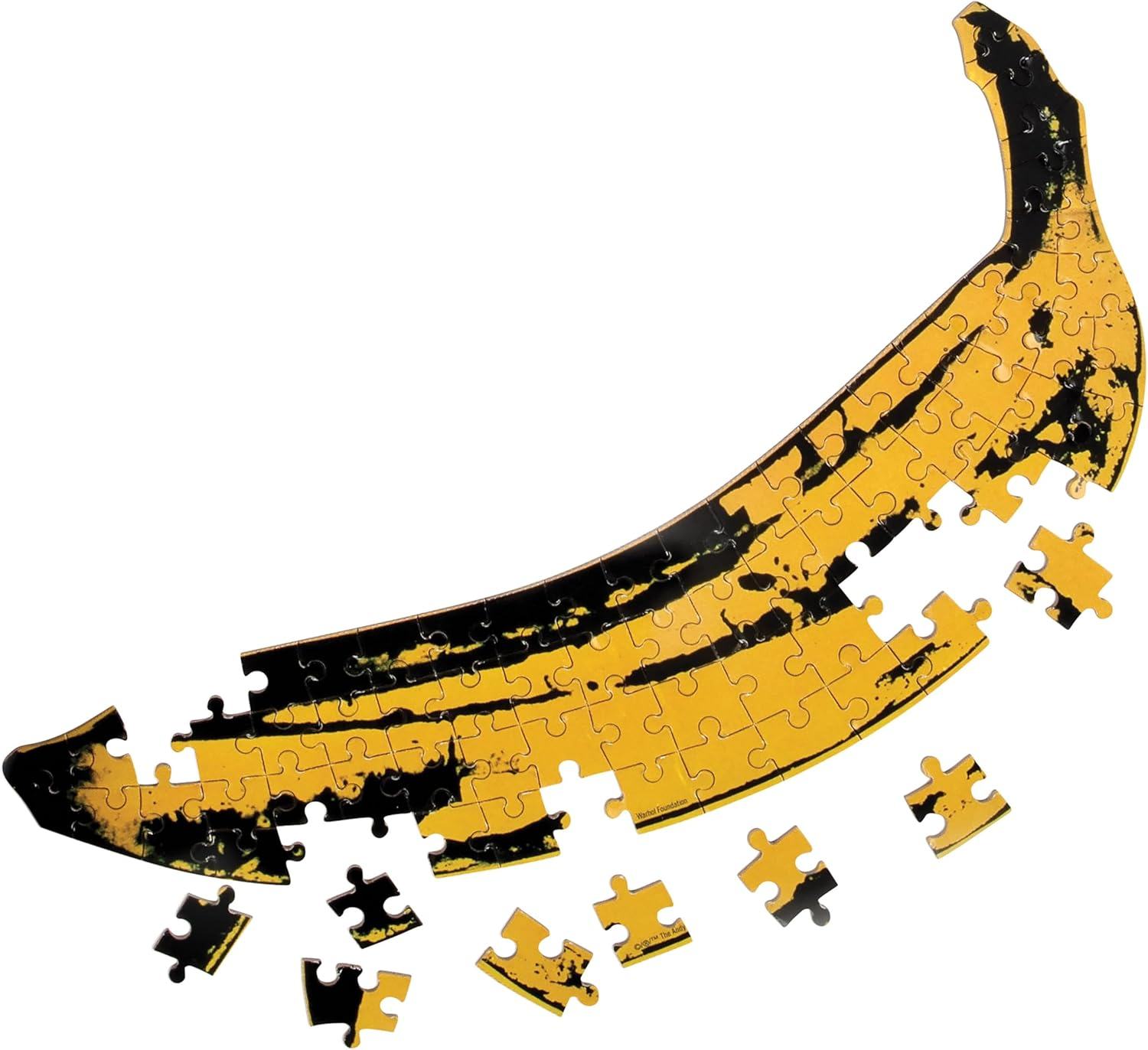 Galison Andy Warhol Banana Shaped 75-Pieces Mini Puzzle