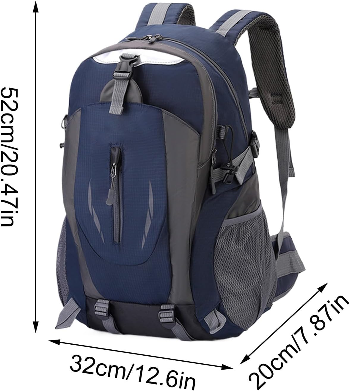 Hiking Backpack Men | 40L Lightweight Backpack Camping Bag | Waterproof Storage Organizer Reflective Gear for Men Backpacking Mountaineering Climbing Cycling image number 4