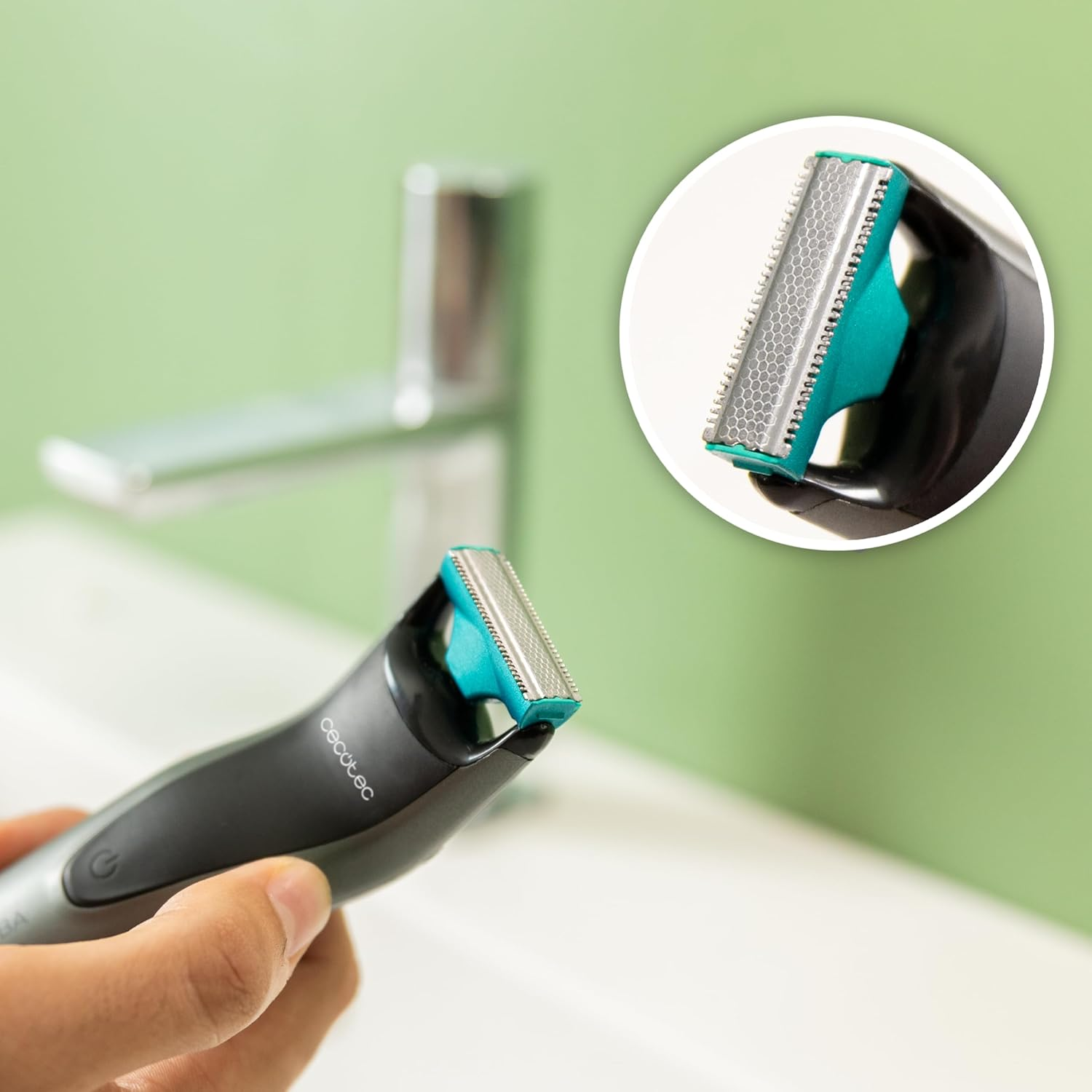 Cecotec Bamba Precisioncare Oneshave 2-In-1 Cordless Shaver and Clipper - 45 Minute Runtime, Stainless Steel Blades and Adjustable Comb image number 6