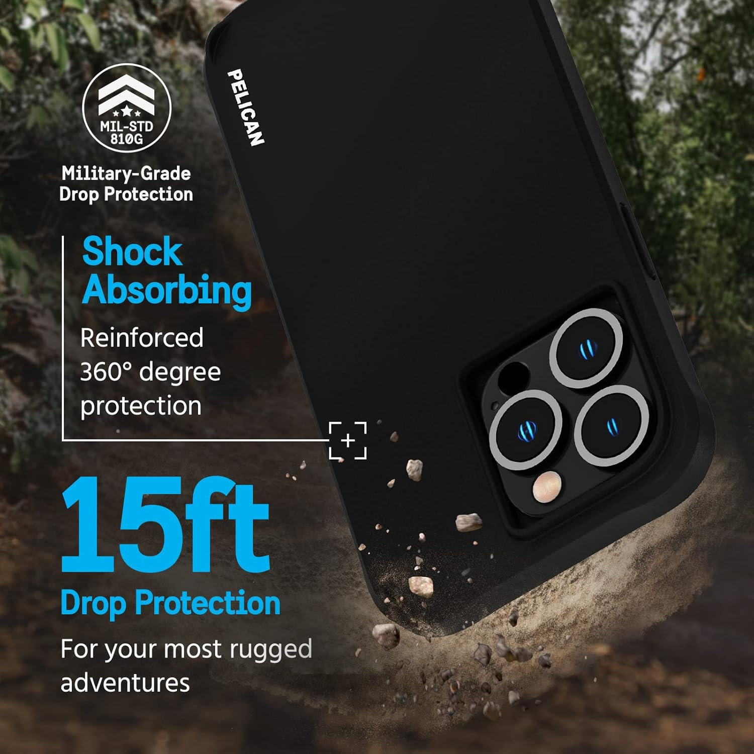 Pelican Ranger Magsafe Phone Case for Iphone14 Promax, Black - Black image number 5