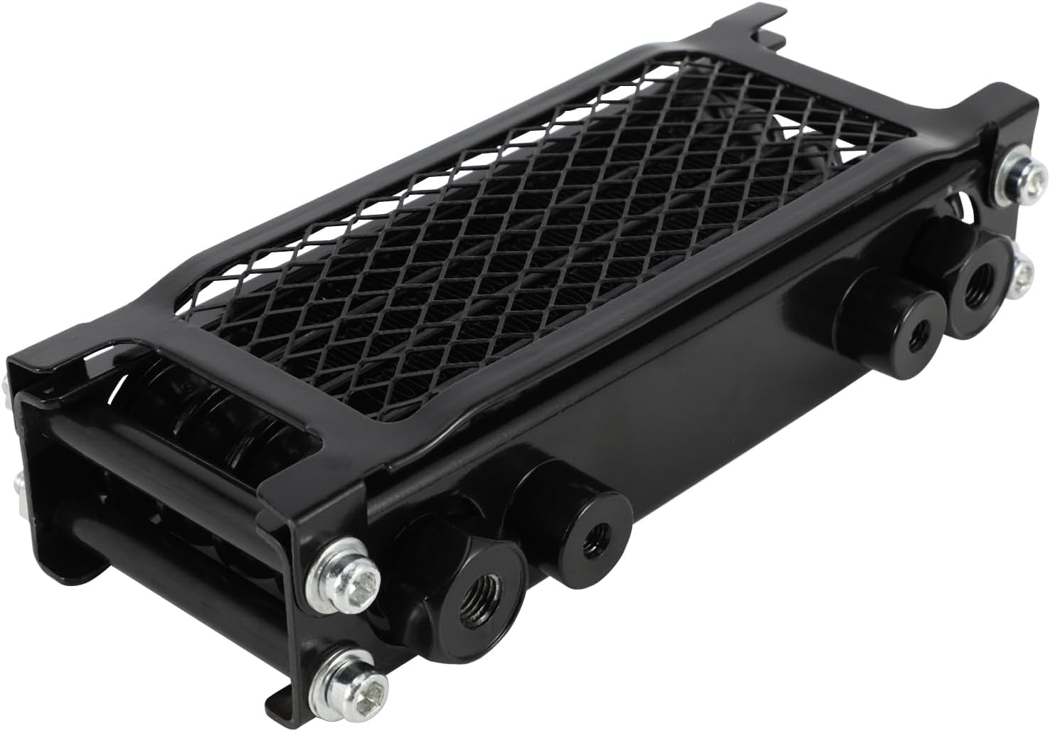 Motorcycle Oil Cooler Cooling Radiator Engine Kit Universal for CRF XR KLX 50 70 90 110 125 140Cc SSR Taotao Coolster Kayo Dirt Pit Bike ATV Black - Blue image number 5