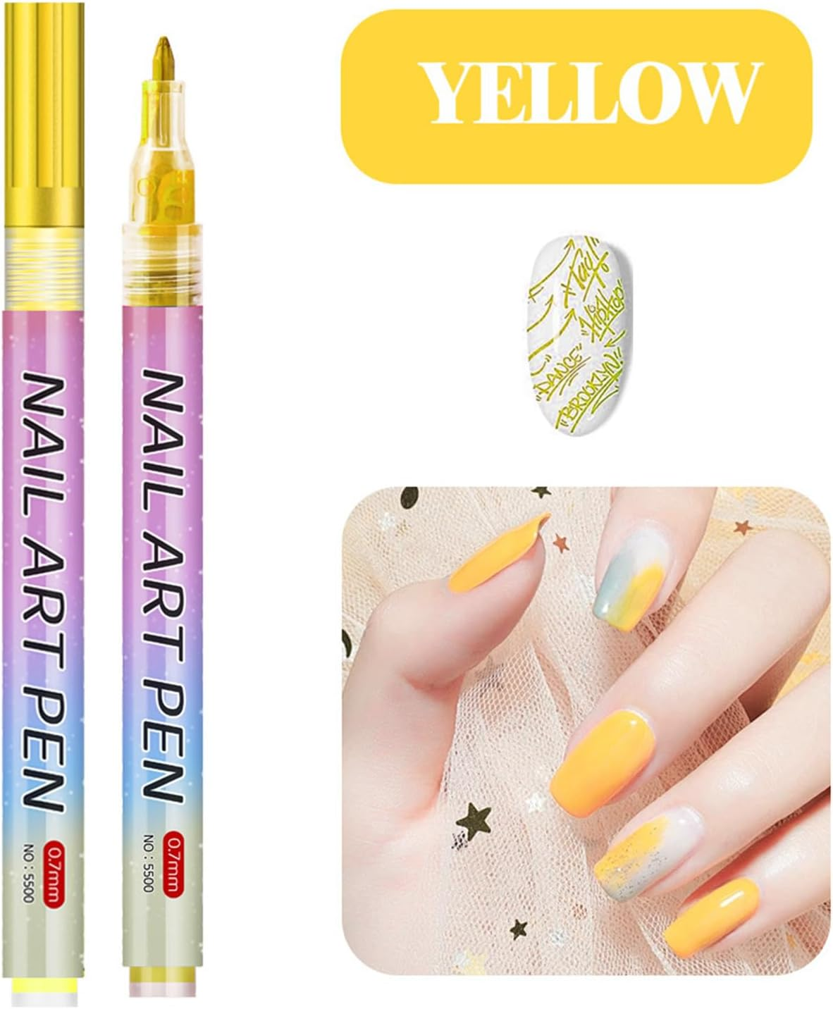 Nails-Art Pens Painting Set, 12 Colors Upgraded Nails-Arts Markers Polish Pen, 0.5 Mm Nailar-Ts Markers for Gel Nails, for Nails Arts Design Manicure DIY Decoration image number 4