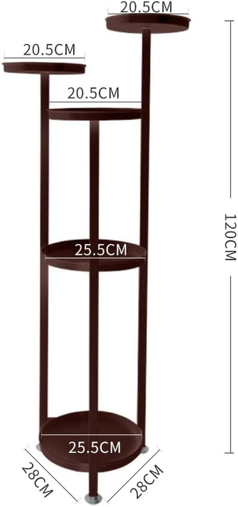 Levede Plant Stand Outdoor Indoor Flower Pots Rack Garden Shelf Home Decor 120CM image number 3