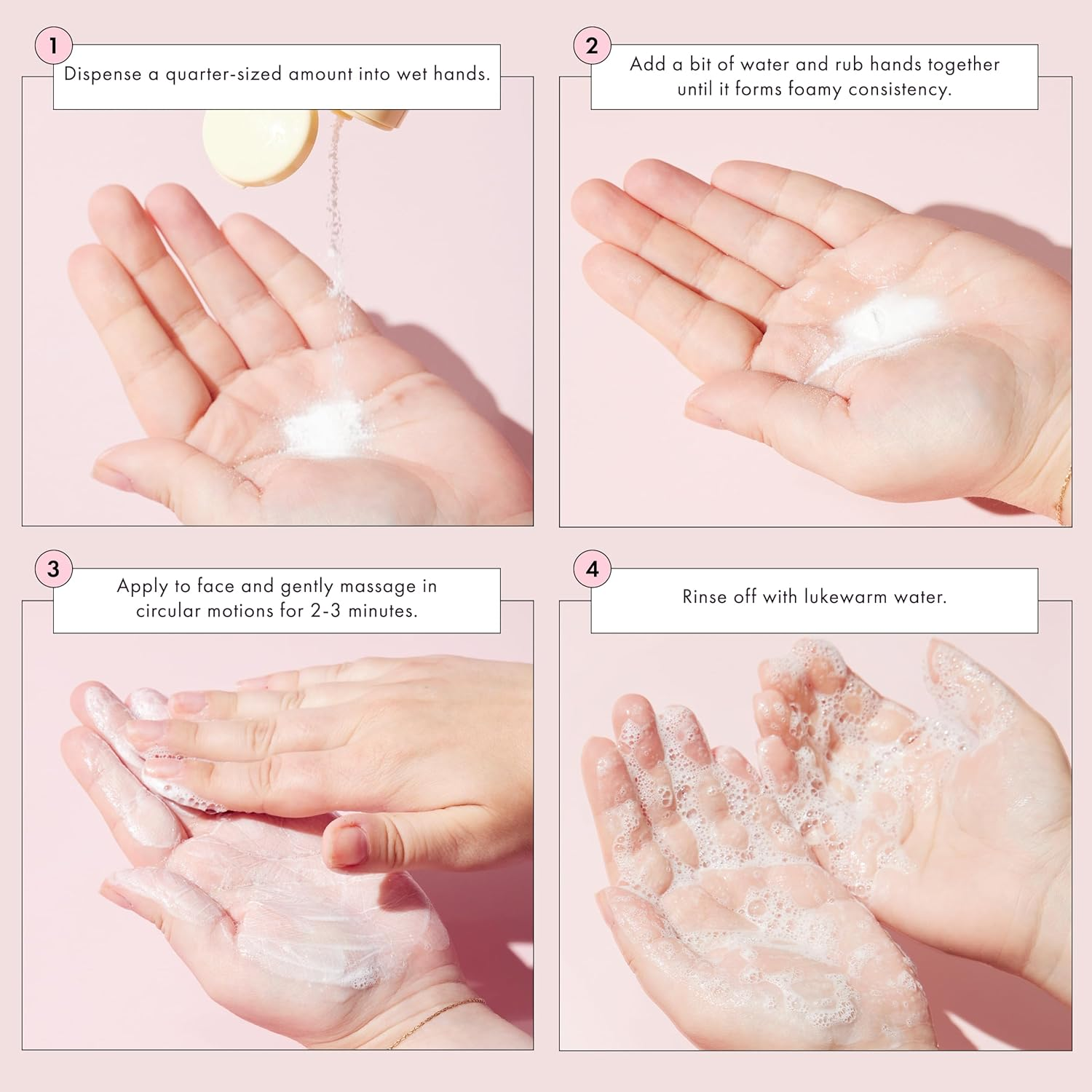 TONYMOLY I'M Rice Exfoliating Enzyme Cleanser, Rice Powder Face Wash, Gentle AHA Cleanser, Papaya Enzyme Scrub & Brightening Mask, Korean Skincare for Smooth Radiant Skin, 50G image number 2