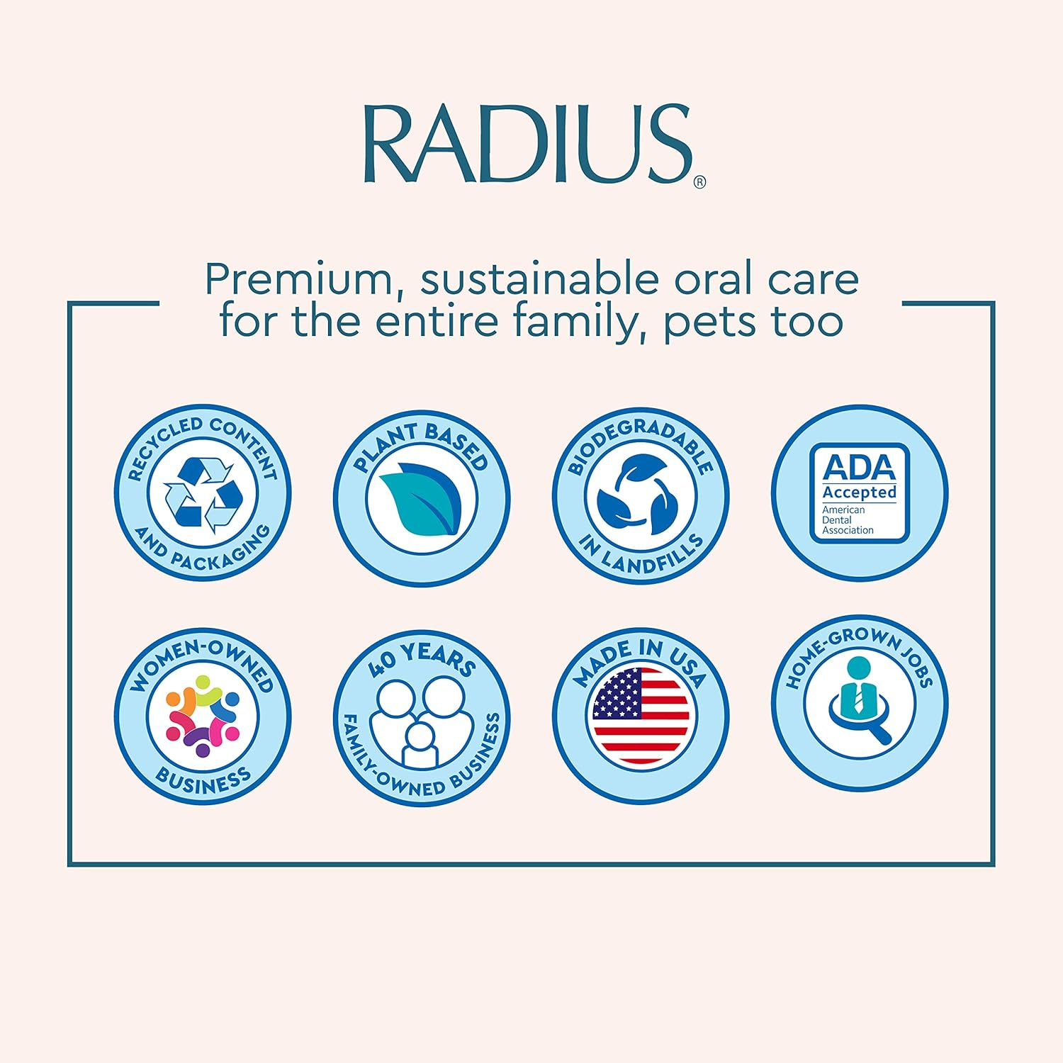 RADIUS Peppermint Dental Floss 55 Yards Vegan & Non-Toxic Oral Care Boost & Designed to Help Fight Plaque Clear - Pack of 4 image number 5