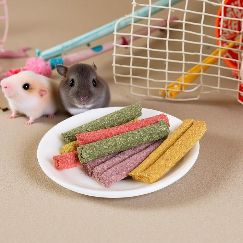 JCBCKJ Rabbit Chew Toys, Timothy Grass Sticks, Rabbit Toys-Grinding Sticks, Suitable for Rabbits, Hamsters, Chinchillas, and Other Rodent Pets of Ideal Snacks (30-1) image number 5