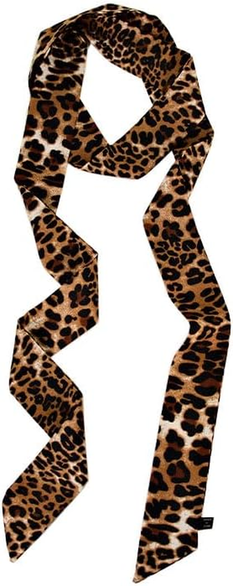 Long Thin Skinny Scarf Satin Neckerchief Ribbon Tie Waist Belt for Women image number 2