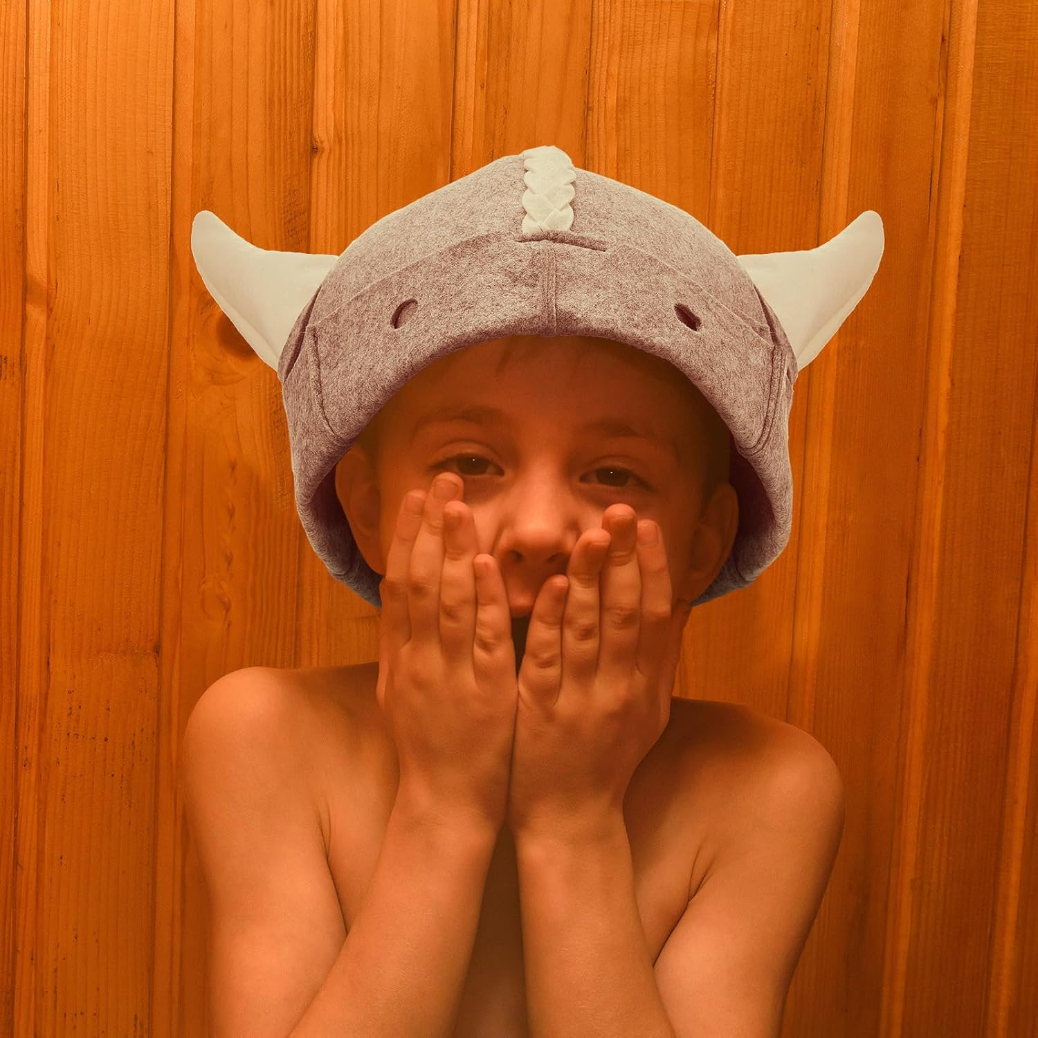 Jagely 2 Pcs Sauna Hat Viking Russian Banya Wool Sauna Cap for Women Men Finnish Ukraine Bath Accessories image number 5