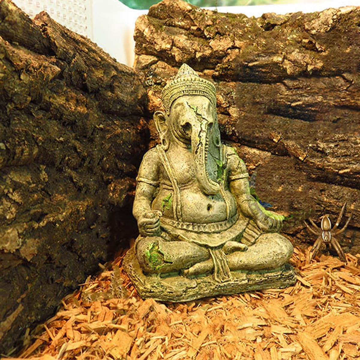 Aquarium and Reptile Tank Decorations, Easter Island Statues, Antique Roman Figures, Resin Ornaments for Aquatic and Terrarium Landscapes - Large Pyramid image number 4