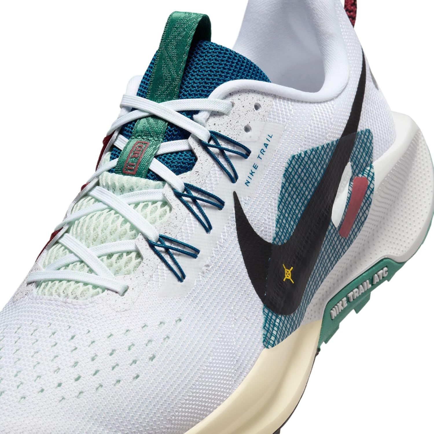 Nike Pegasus Trail 5 Men'S Trail Running Shoes (DV3864-100, White/Court Blue/Cedar/Black) image number 2