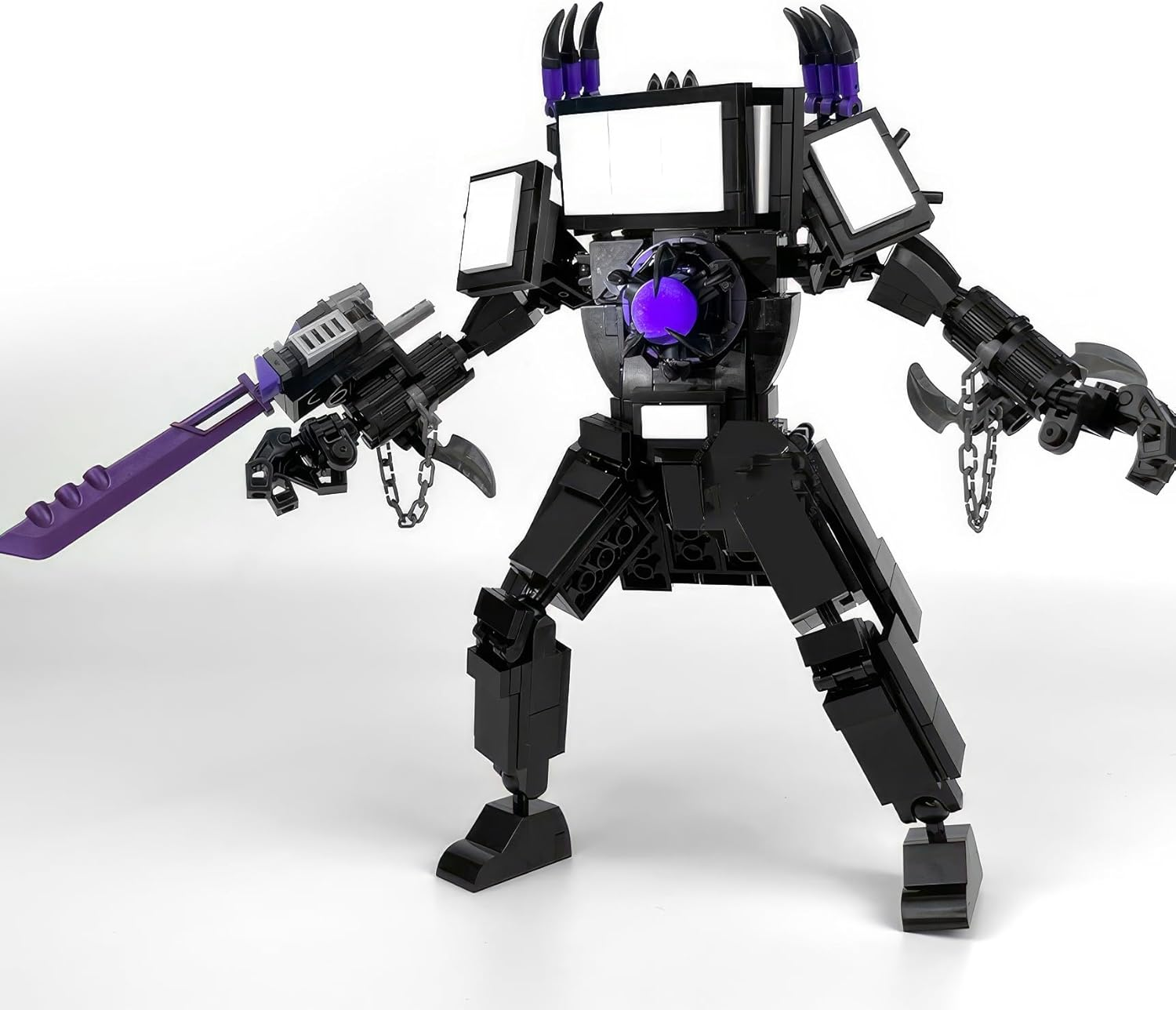 Upgraded Titan TV Man Skibidi Toilet Building Blocks Modelo, TV Man Toy Gifts for Mens Toy Video Game Fans Age 15+ (396 Pieces) TX-678 image number 4