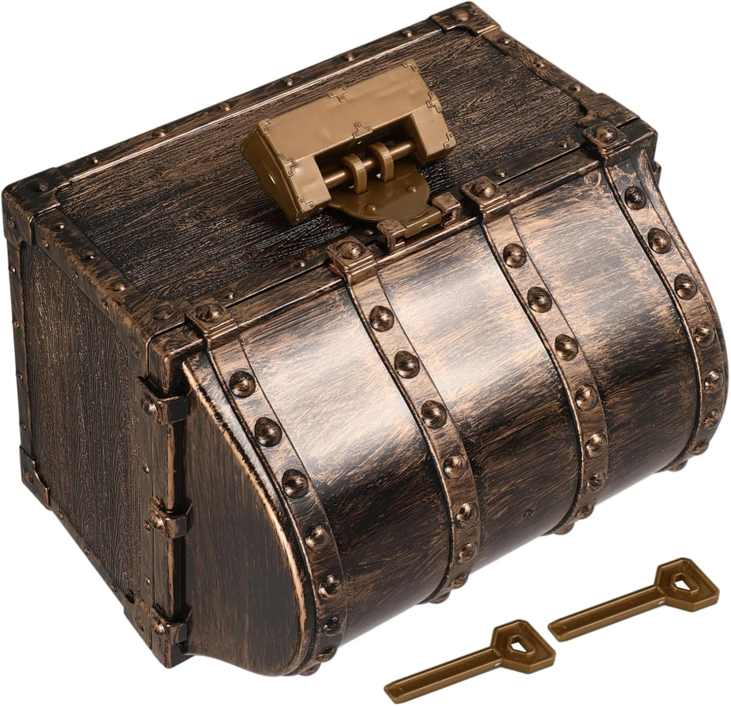 Vaguelly Boys Treasure Chest Decorative Pirate Box Small Jewelry Box Pirate Themed Party Decorations image number 2